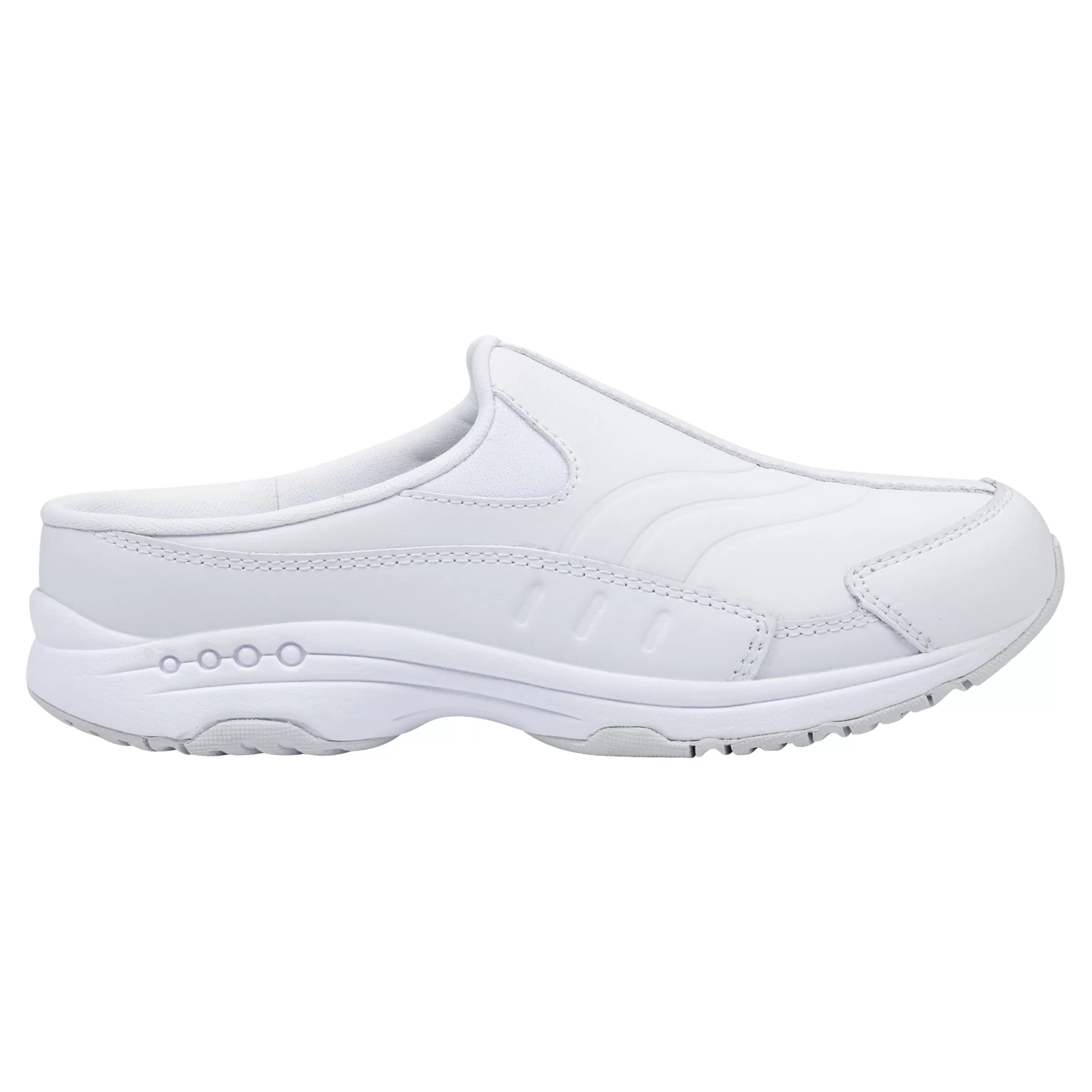 Traveltime Family | Slip Ons-Easy Spirit Tourguide Clogs White Leather