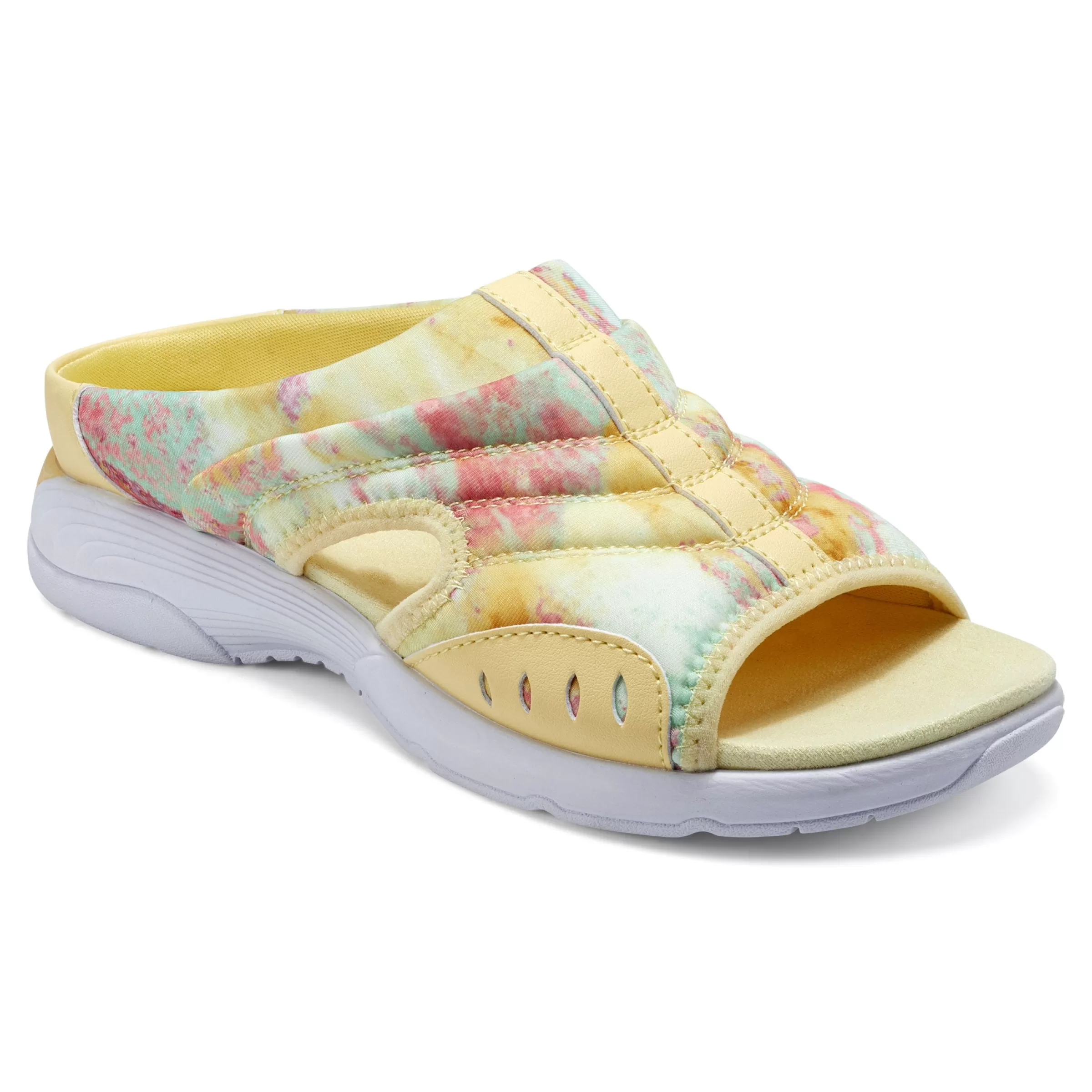 Traciee | Casual-Easy Spirit Traciee Slip On Sandals Yellow Multi Floral Print