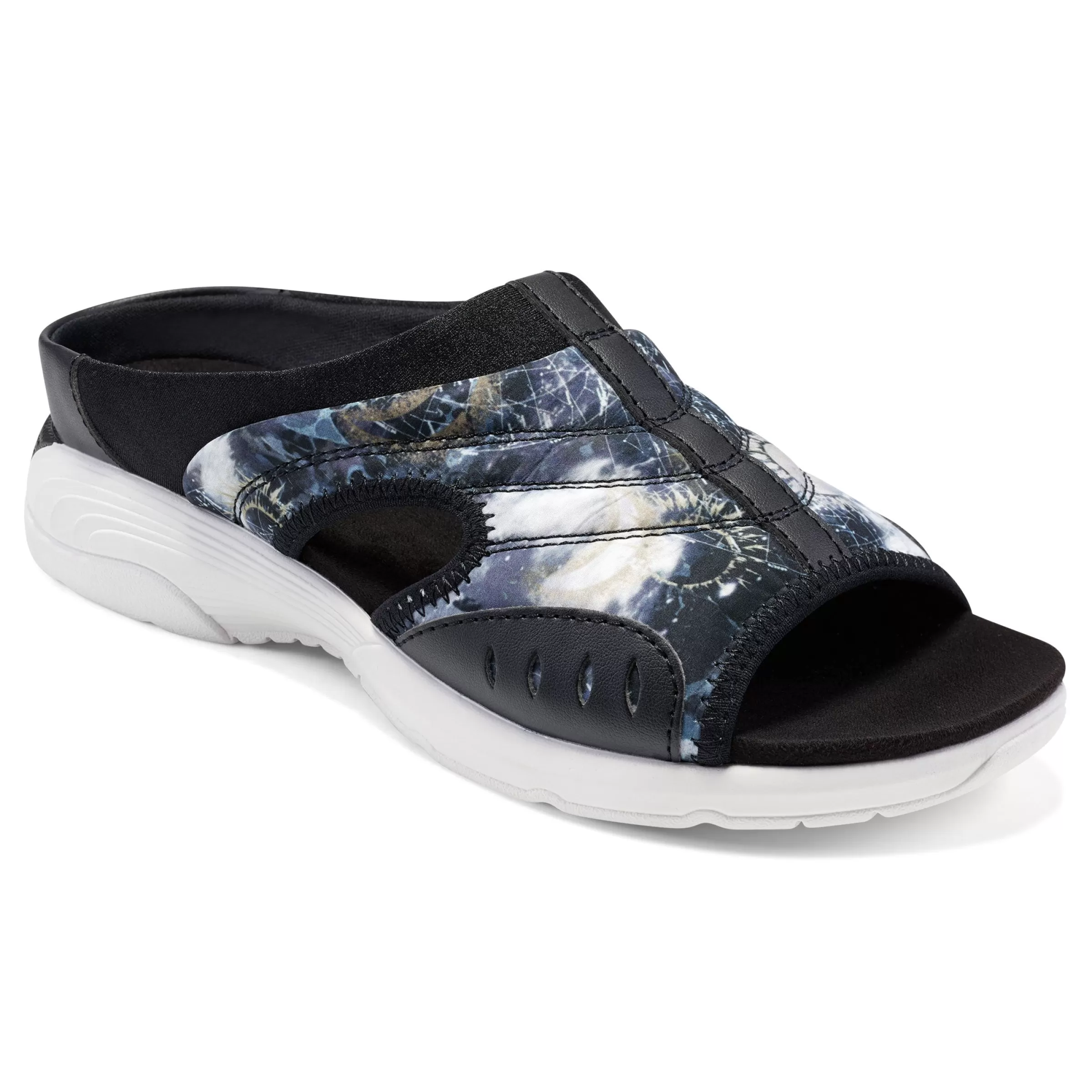 Traciee | Casual-Easy Spirit Traciee Slip On Sandals Black Multi Knit