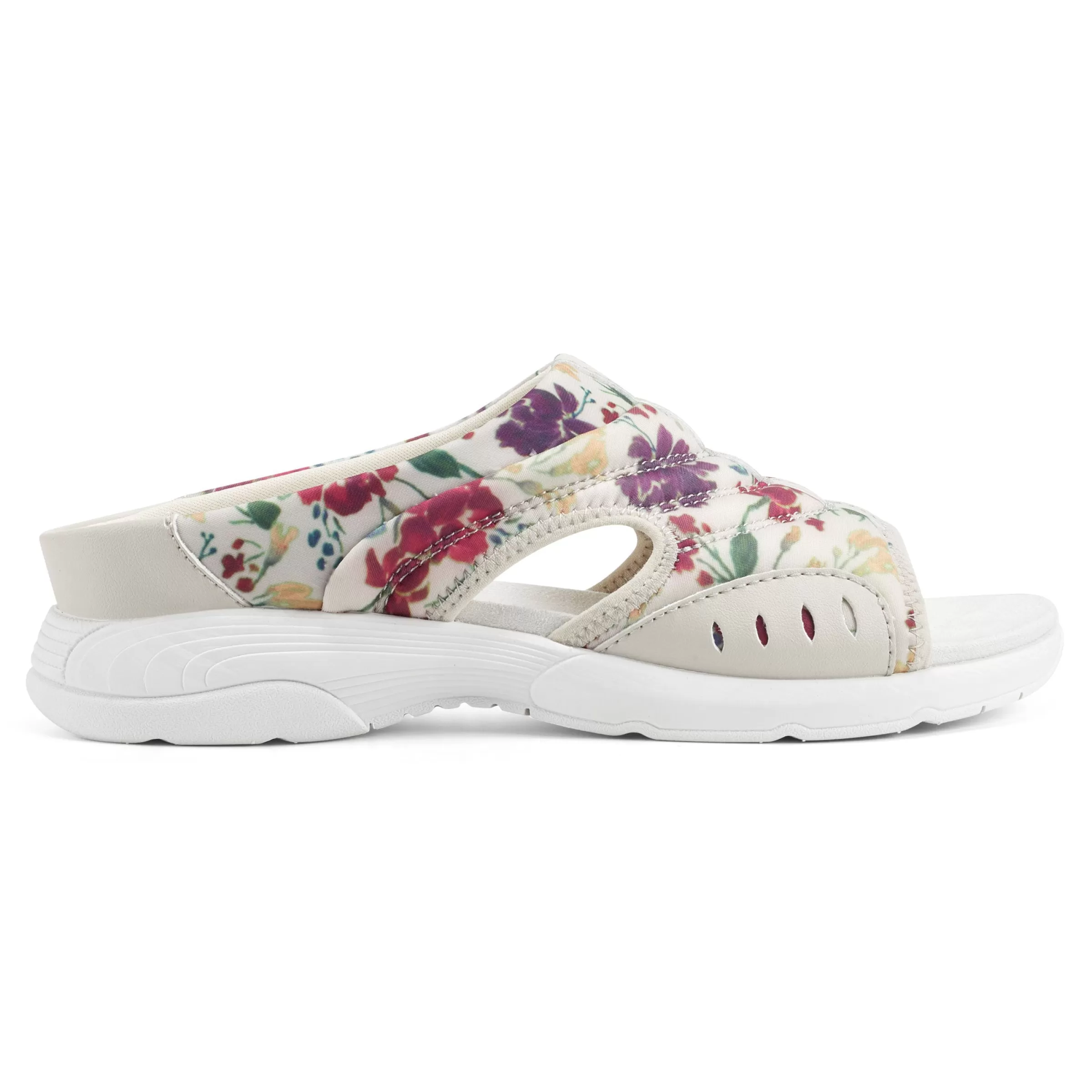 Traciee | Casual-Easy Spirit Traciee Slip On Sandals Ivory Floral Print