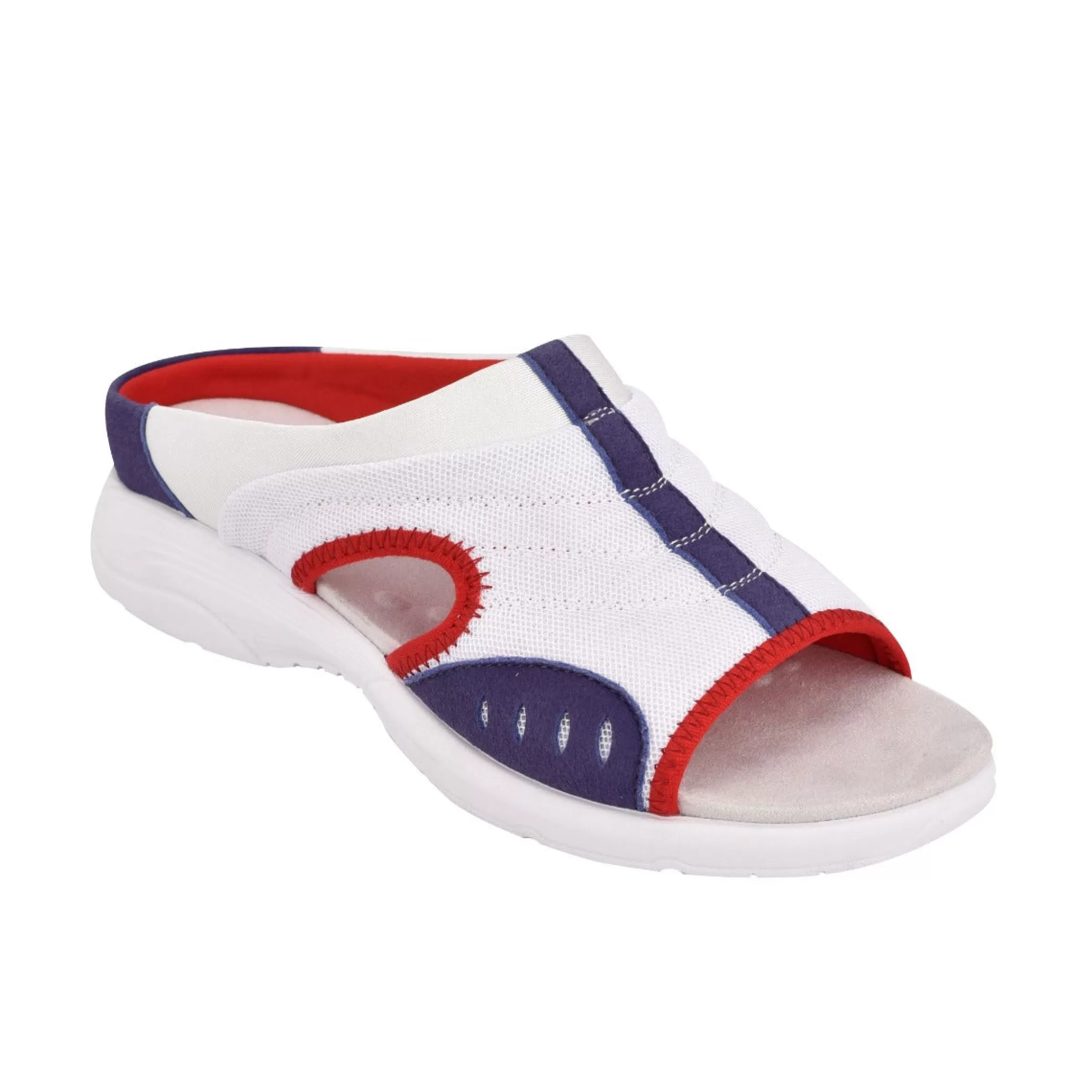 Traciee | Casual-Easy Spirit Traciee Slip On Sandals Red/White/Blue