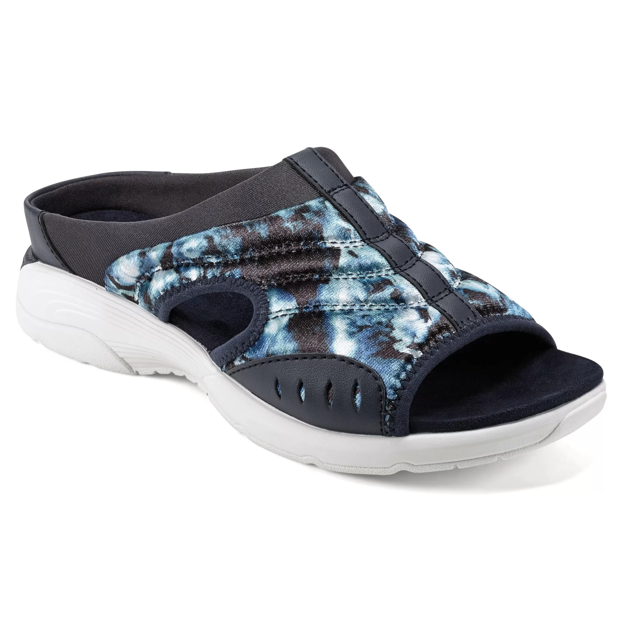 Traciee | Casual-Easy Spirit Traciee Slip On Sandals Blue Floral Multi