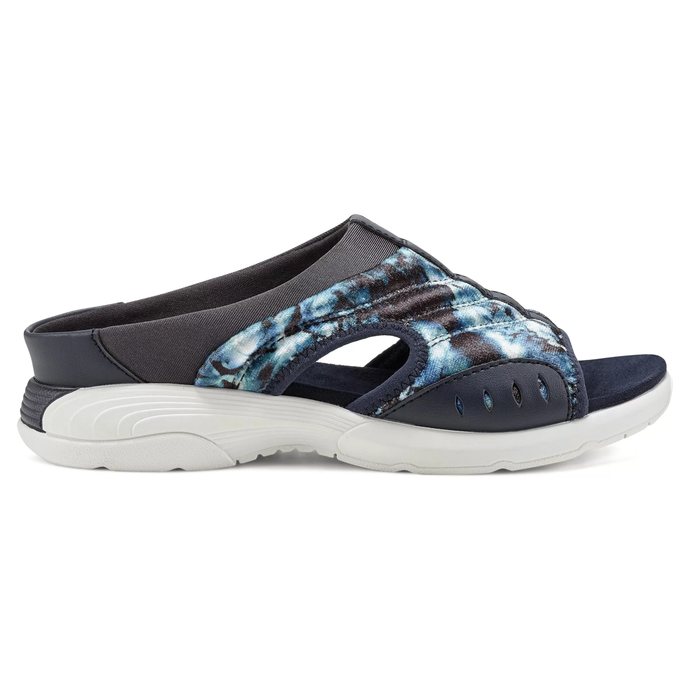 Traciee | Casual-Easy Spirit Traciee Slip On Sandals Blue Floral Multi