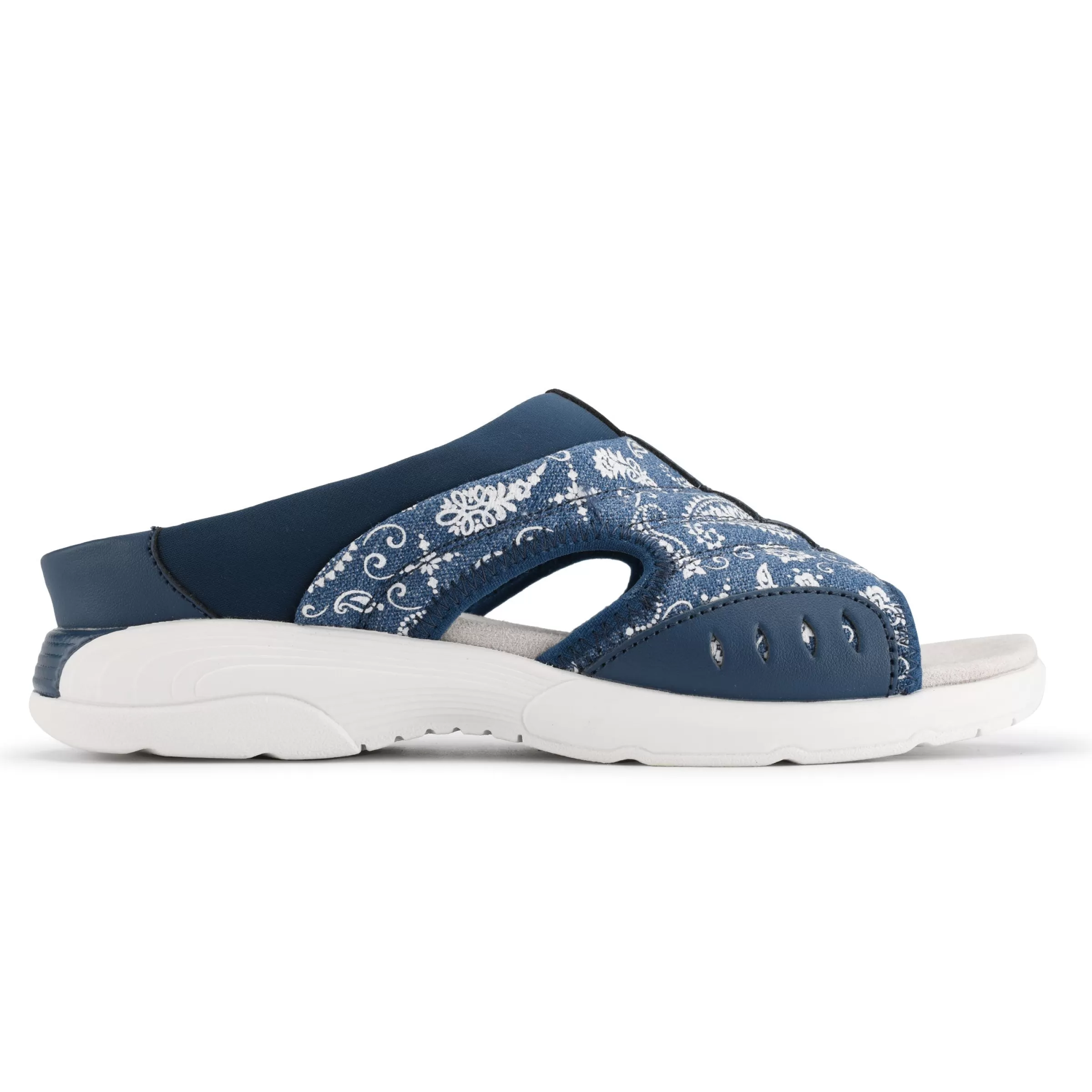 Traciee | Casual-Easy Spirit Traciee Slip On Sandals Denim Paisley Print