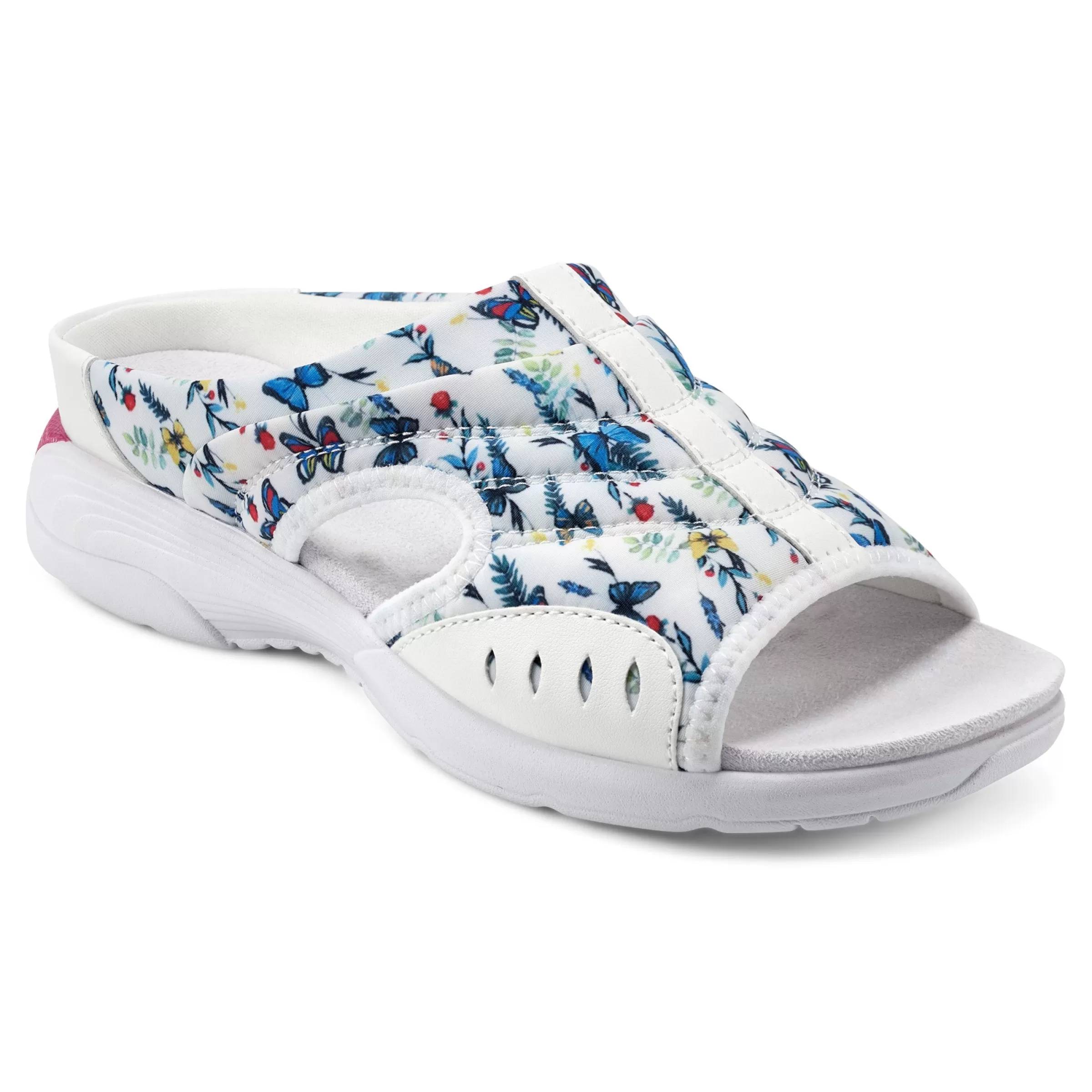 Traciee | Casual-Easy Spirit Traciee Slip On Sandals White Multi Butterfly Floral