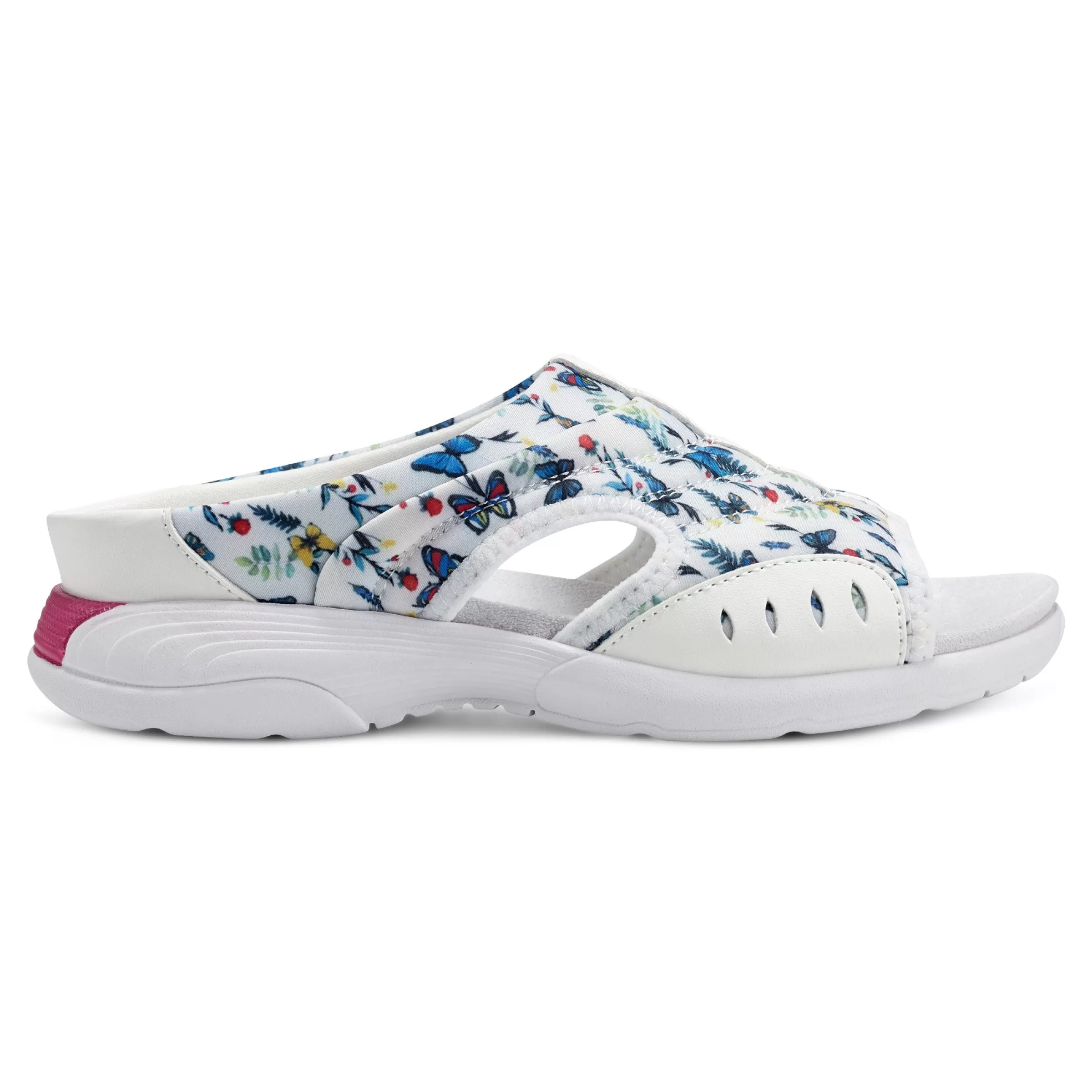 Traciee | Casual-Easy Spirit Traciee Slip On Sandals White Multi Butterfly Floral