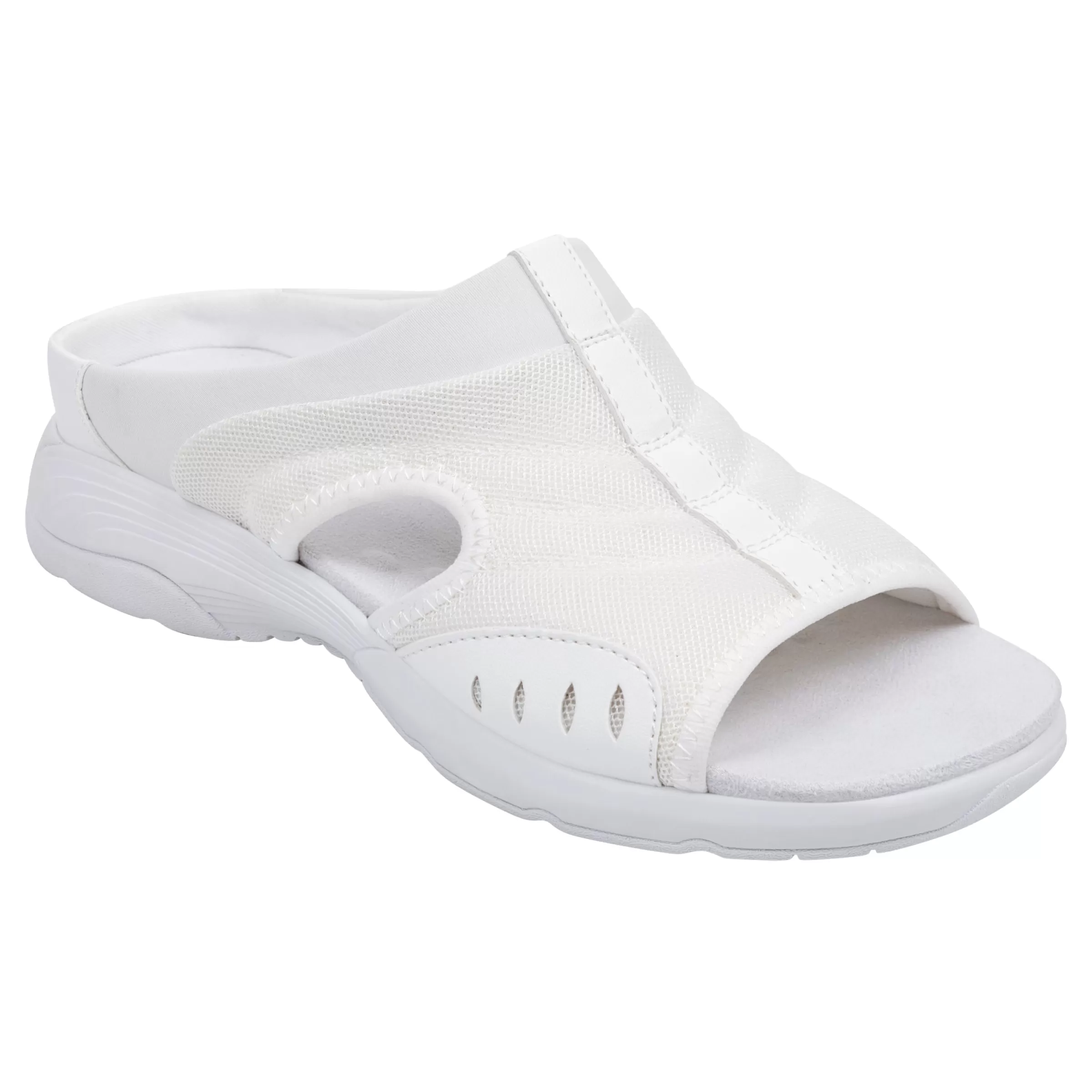 Traciee | Casual-Easy Spirit Traciee Slip On Sandals White Multi Fabric