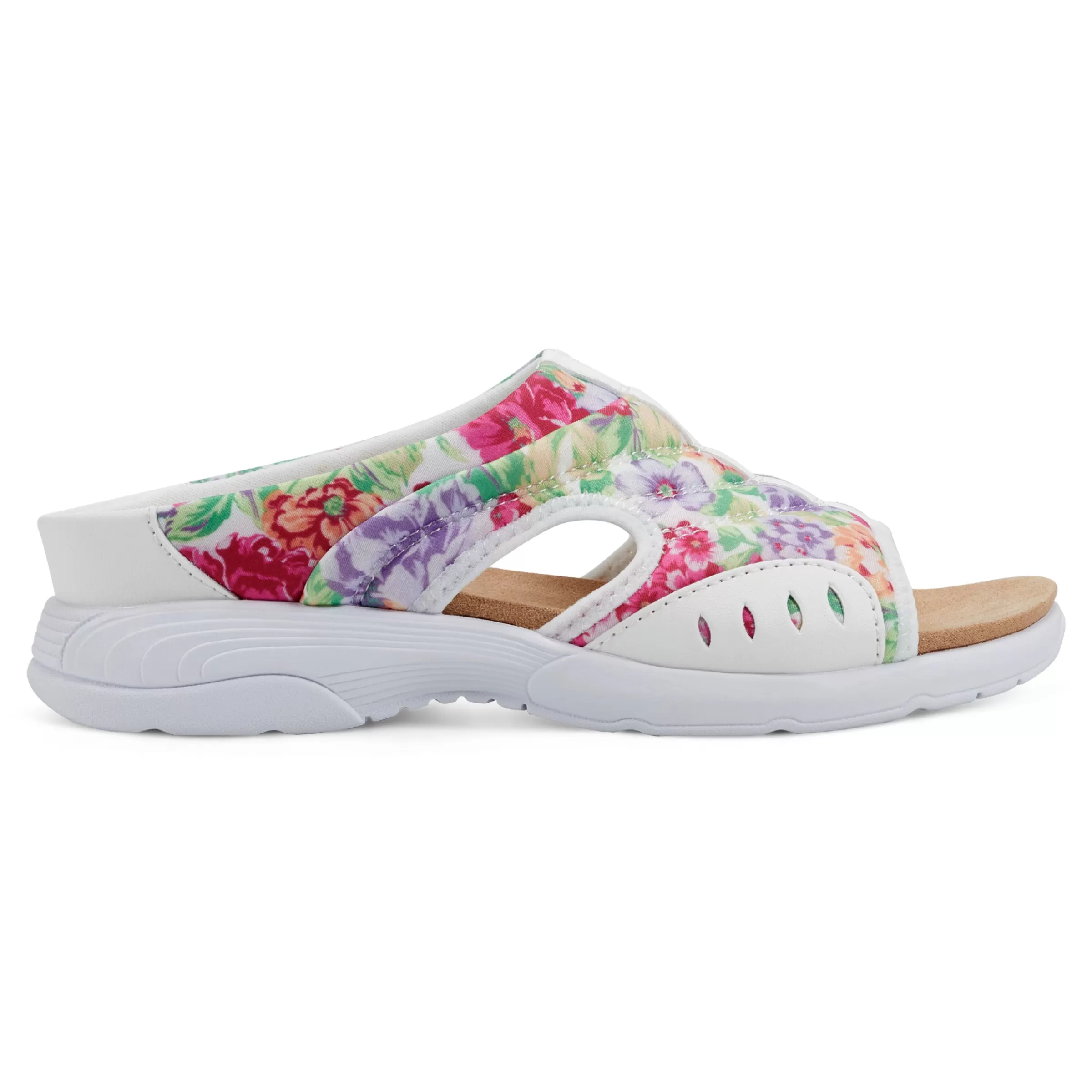 Traciee | Casual-Easy Spirit Traciee Slip On Sandals White Floral