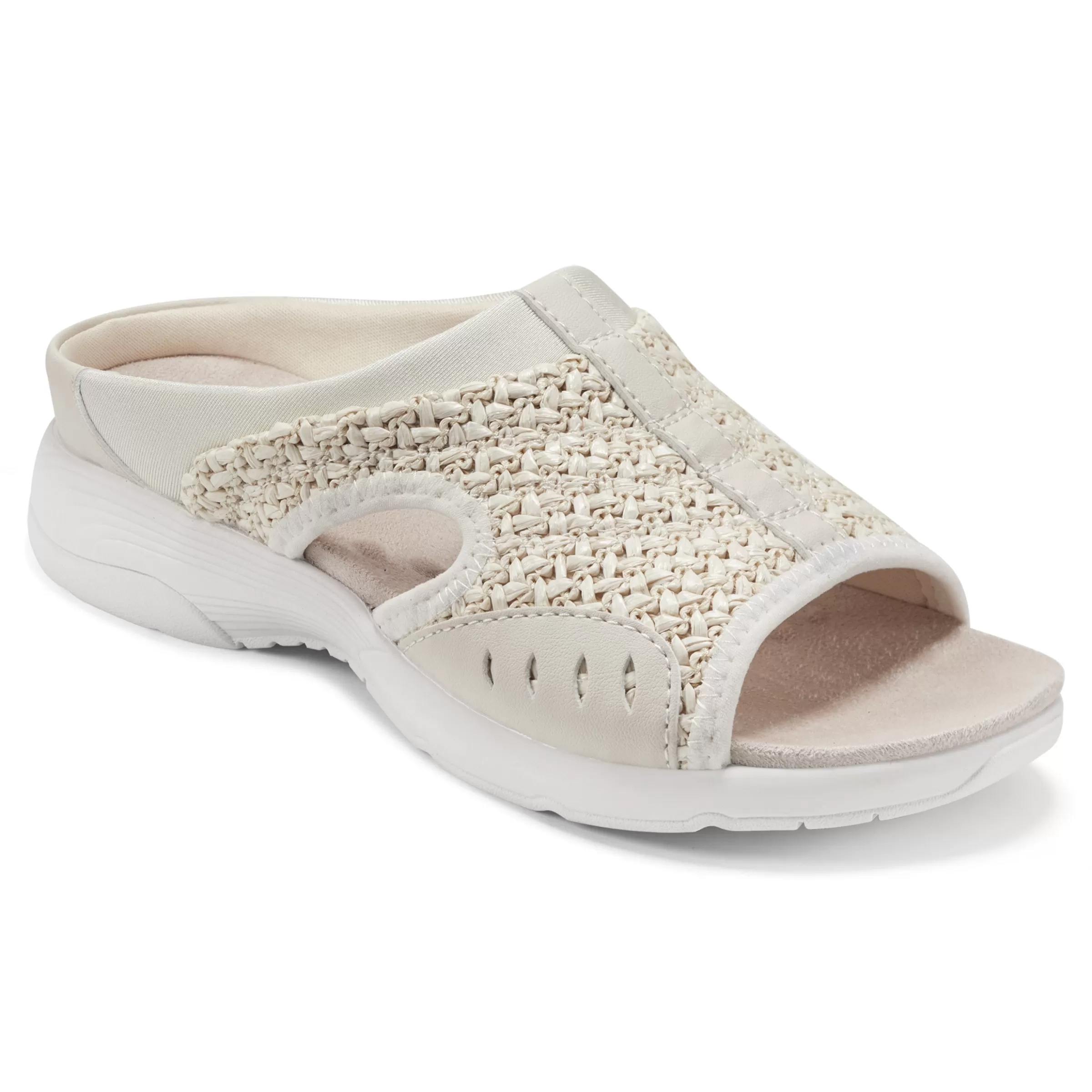 Traciee | Casual-Easy Spirit Traciee Slip On Sandals Ivory Raffia