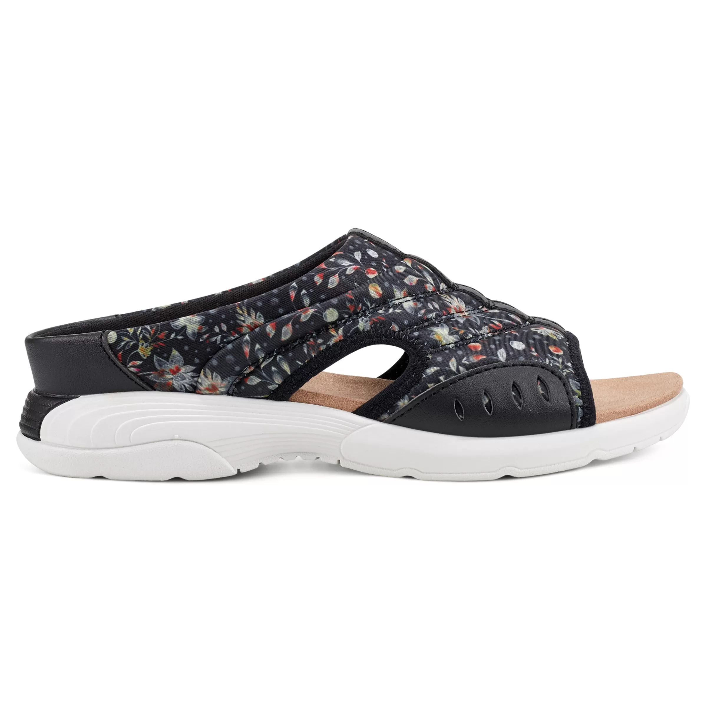 Traciee | Casual-Easy Spirit Traciee Slip On Sandals Black Prairie Floral