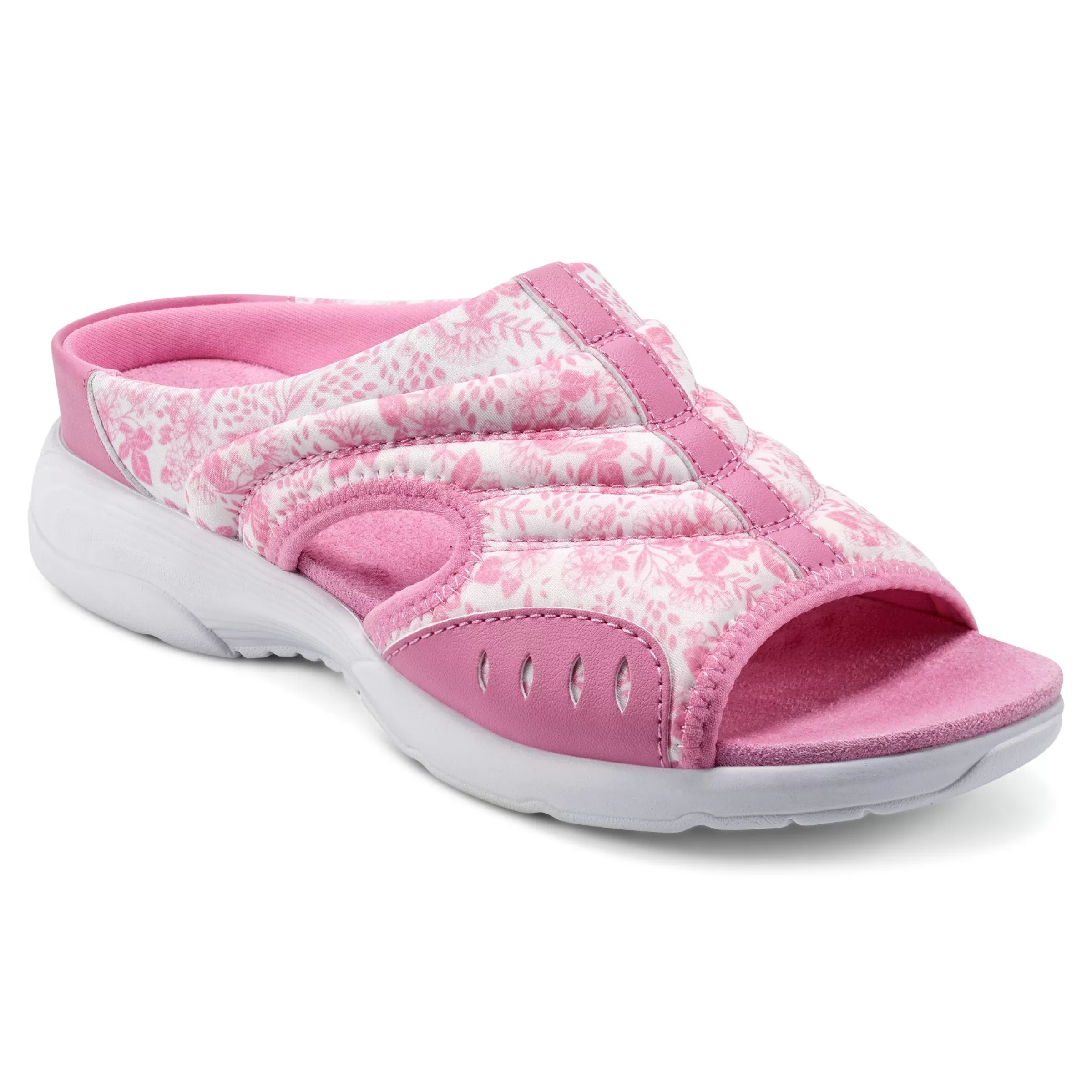 Traciee | Casual-Easy Spirit Traciee Slip On Sandals Pink/White Floral