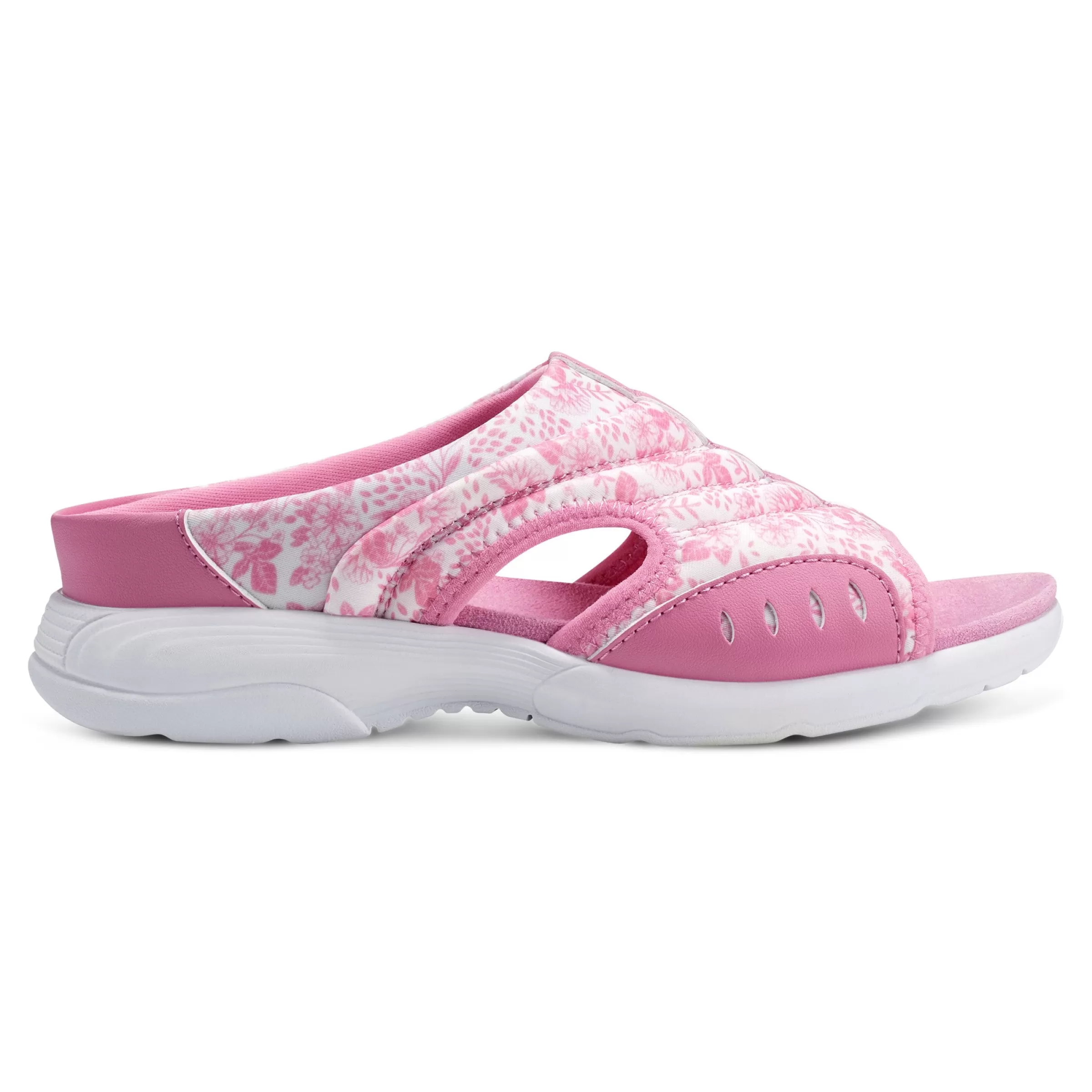 Traciee | Casual-Easy Spirit Traciee Slip On Sandals Pink/White Floral