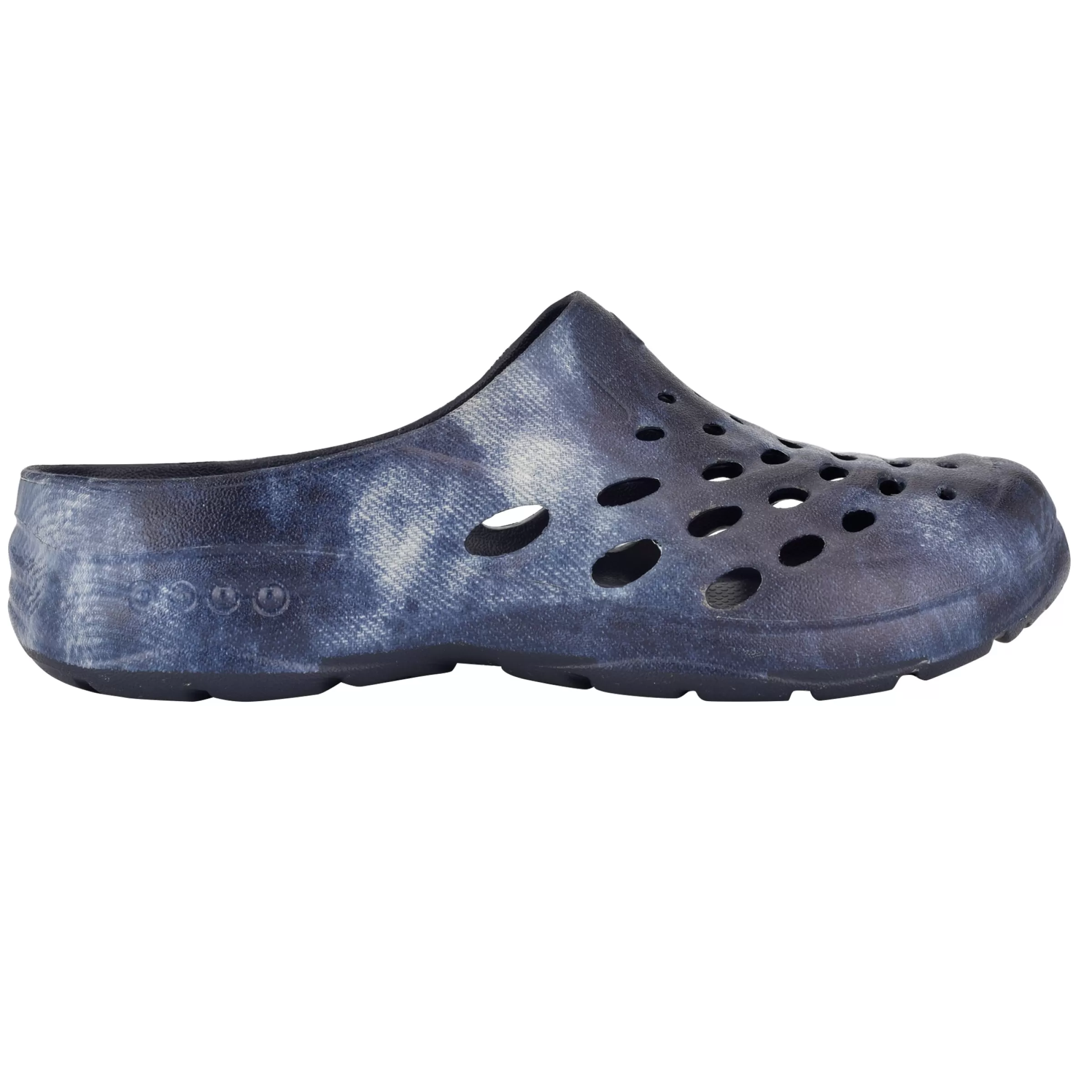 Traveltime Family | Traveltime Clogs-Easy Spirit Travelclog Slip On Mules Denim Tie Dye Print