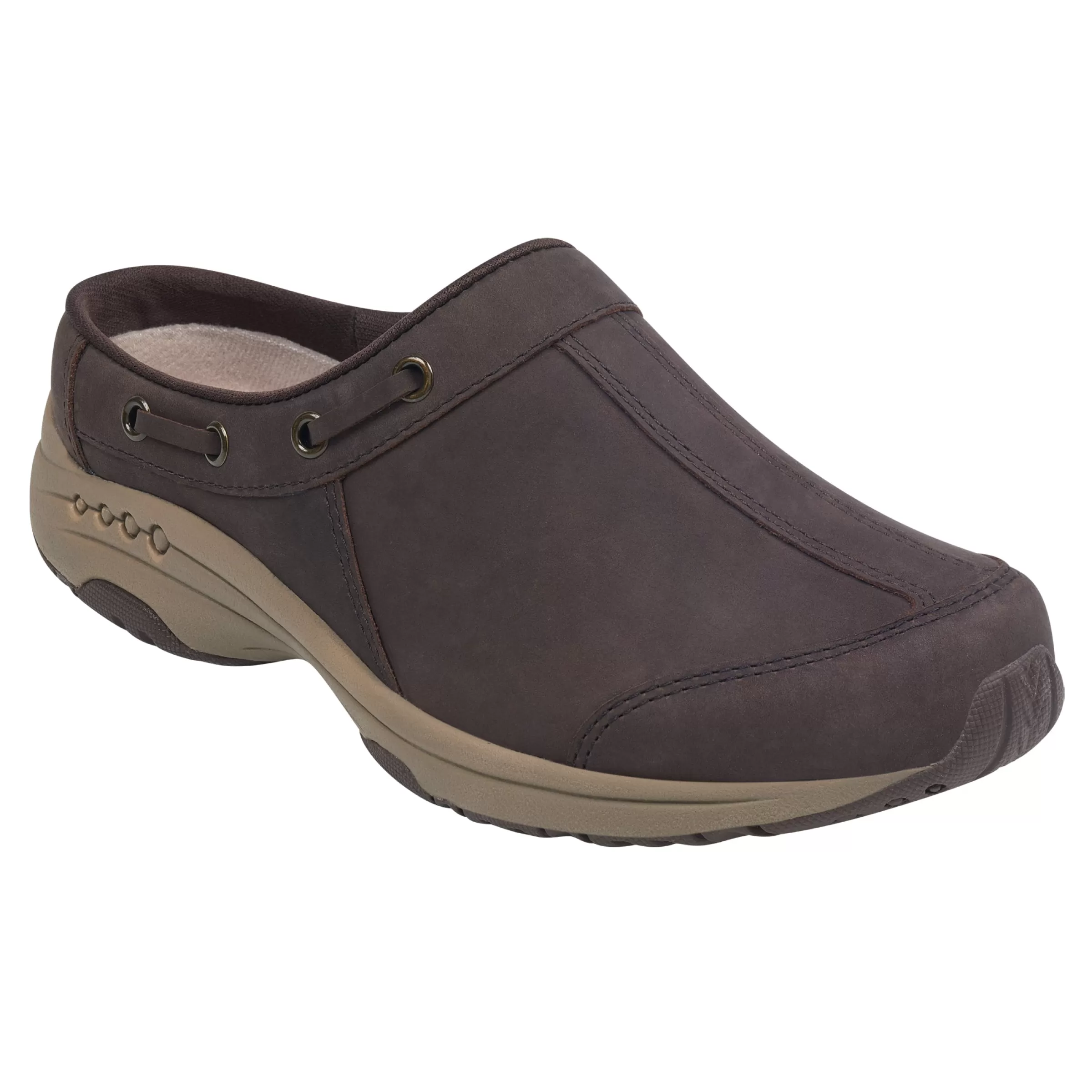 Traveltime Family | Traveltime Clogs-Easy Spirit Travelport Clogs Chocolate Torte