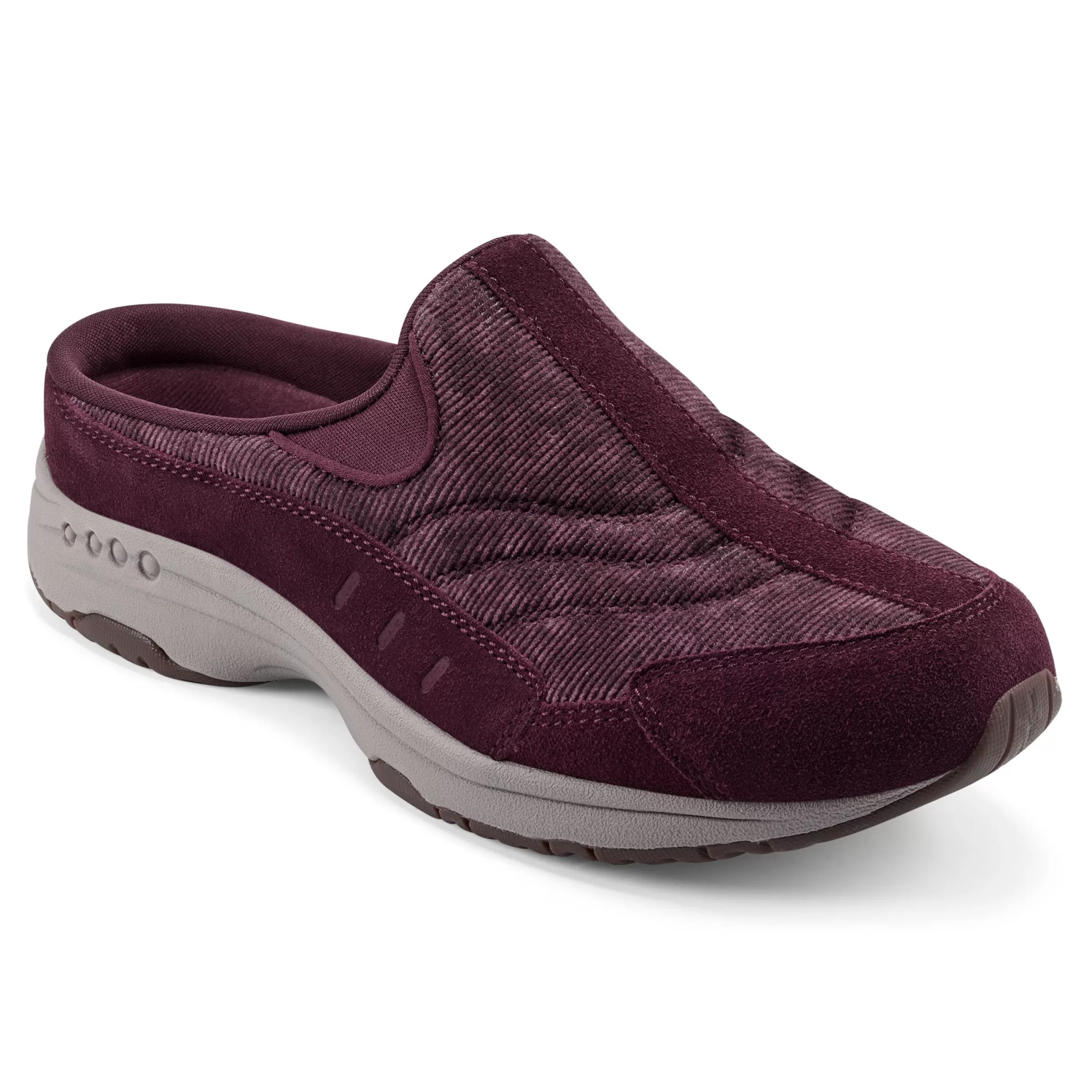 Traveltime Family | Traveltime Clogs-Easy Spirit Traveltime Clogs Red Velvet/Corduroy