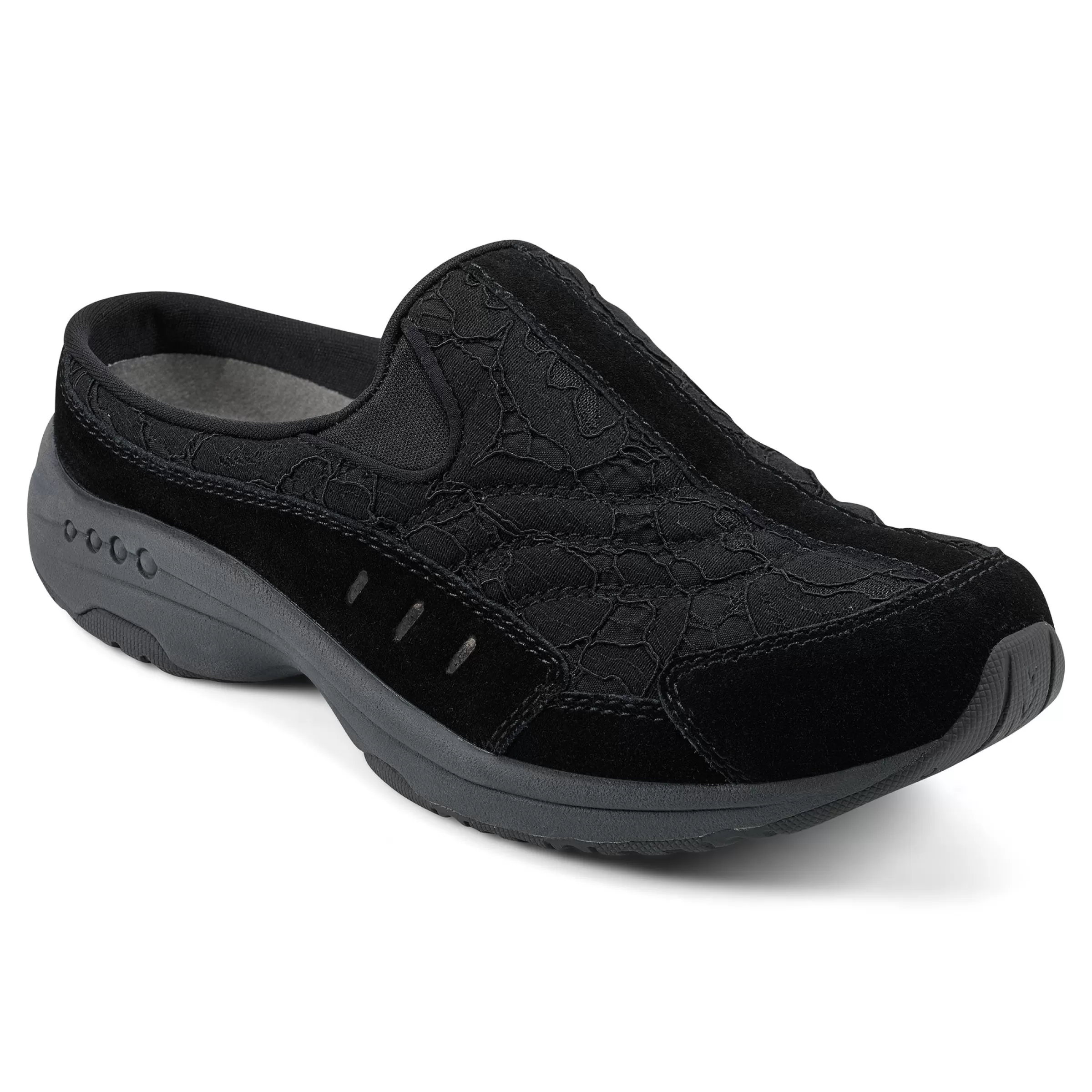 Traveltime Family | Traveltime Clogs-Easy Spirit Traveltime Clogs Black Lace