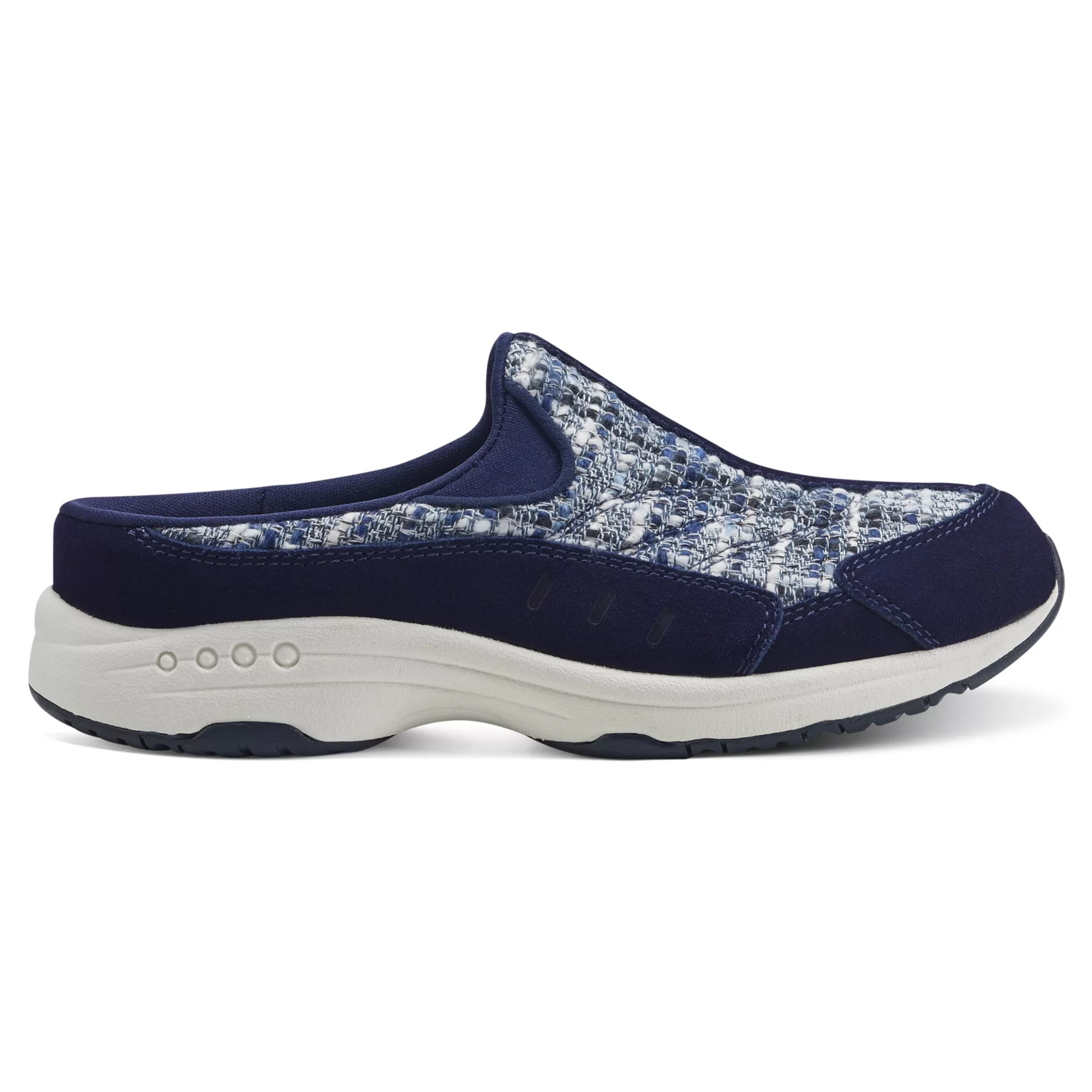 Traveltime Family | Traveltime Clogs-Easy Spirit Traveltime Clogs Blue Tweed Multi