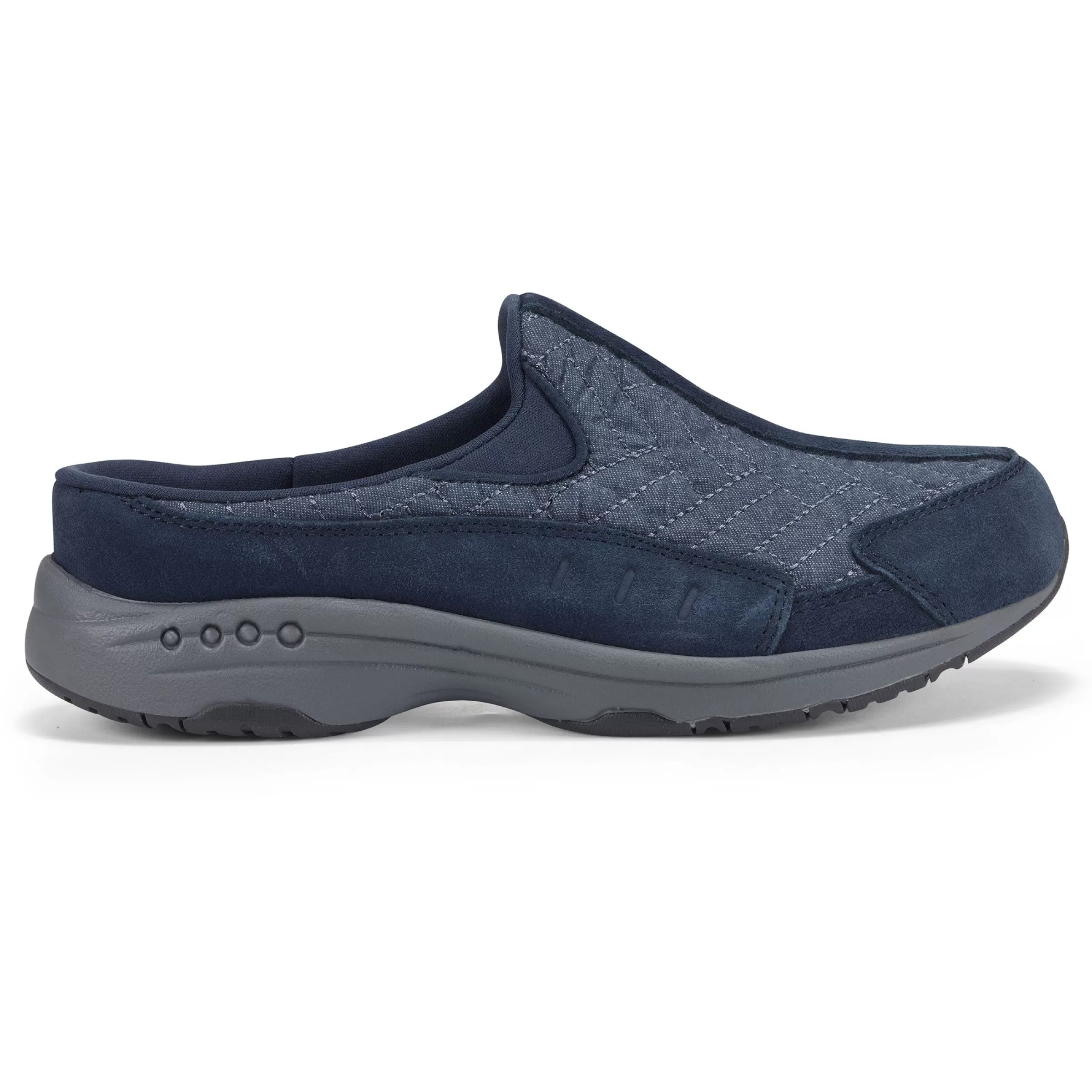 Traveltime Family | Traveltime Clogs-Easy Spirit Traveltime Clogs Navy Quilted