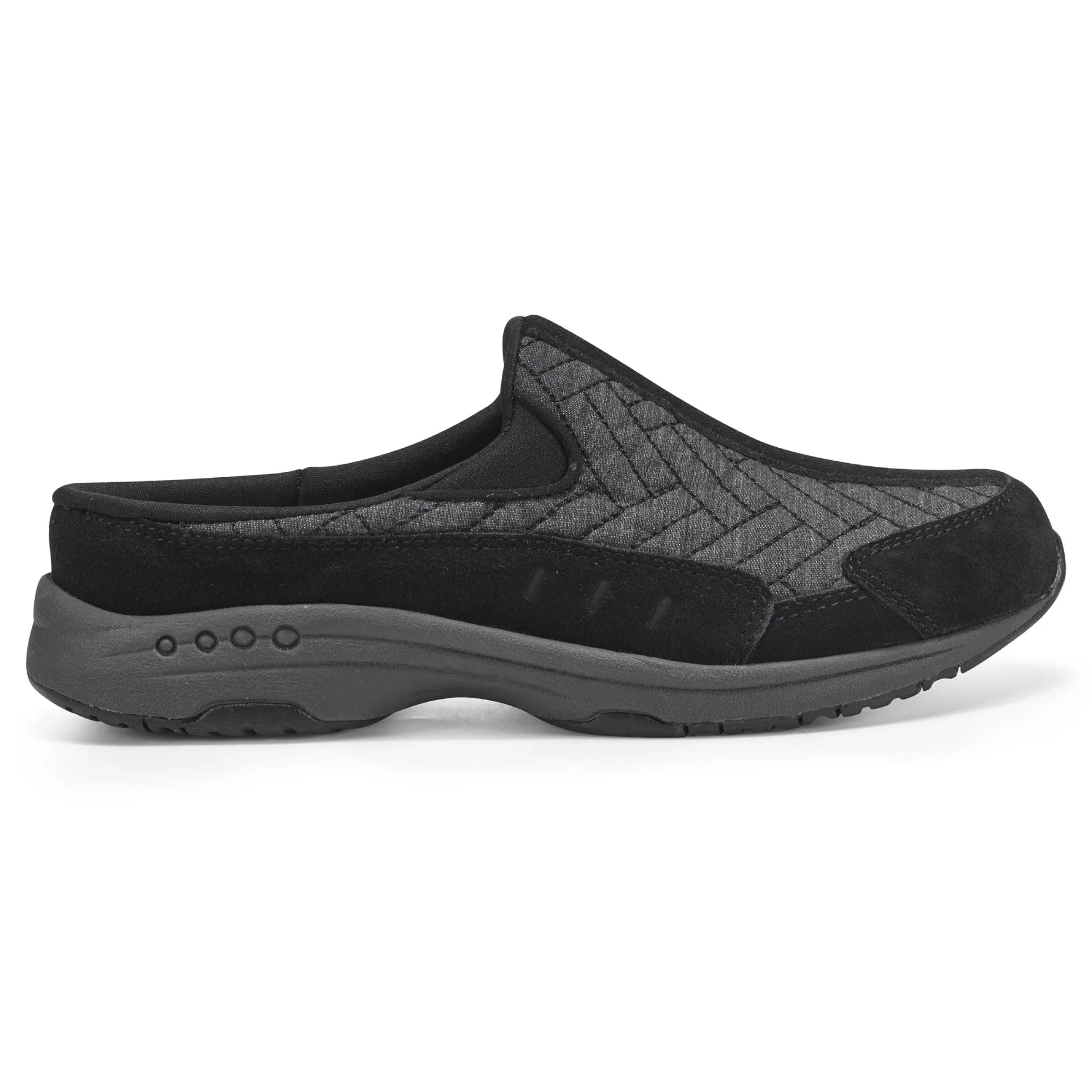 Traveltime Family | Traveltime Clogs-Easy Spirit Traveltime Clogs Black Quilted