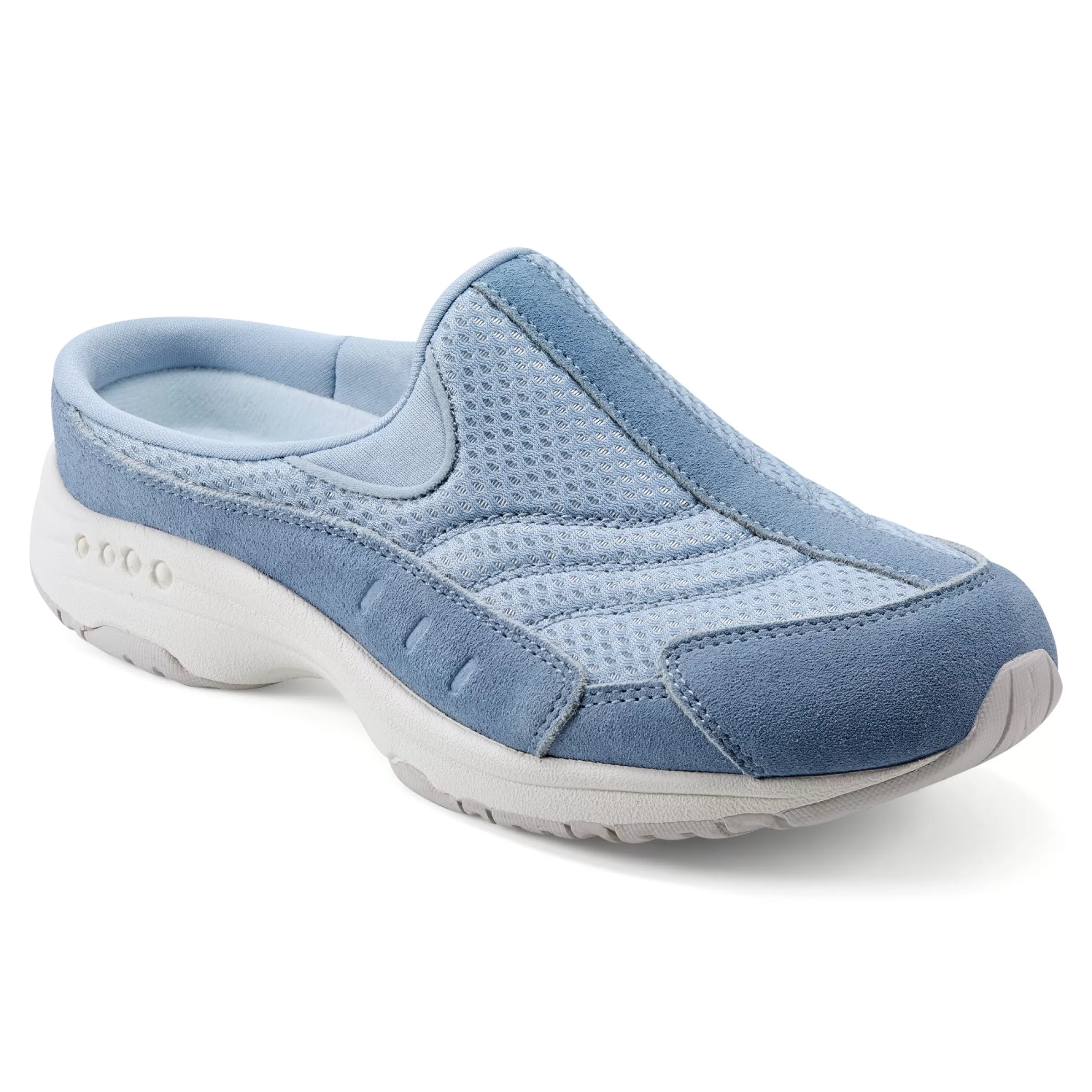 Traveltime Family | Traveltime Clogs-Easy Spirit Traveltime Clogs Light Celestial Blue Mesh