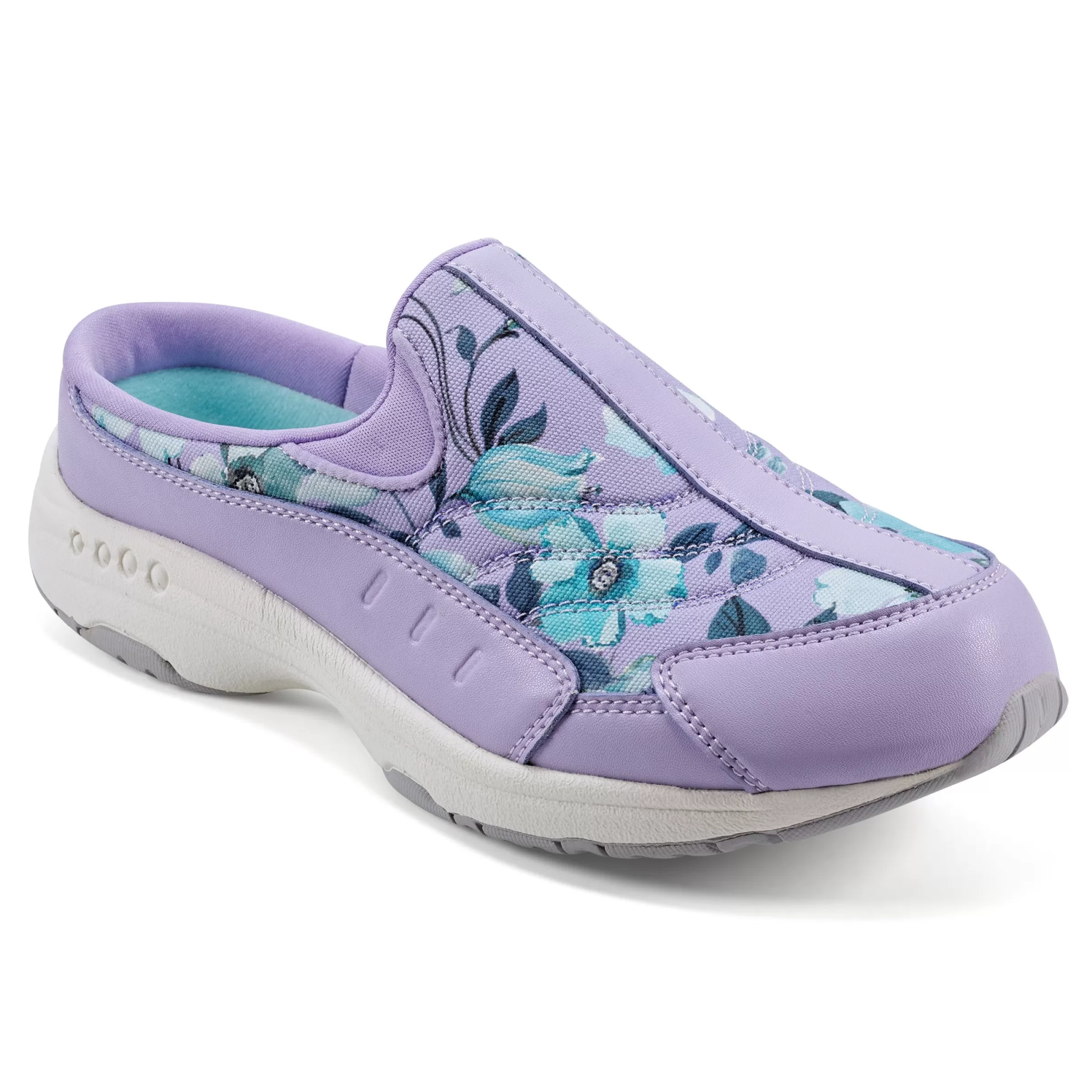 Traveltime Family | Traveltime Clogs-Easy Spirit Traveltime Clogs Lilac Multi Floral