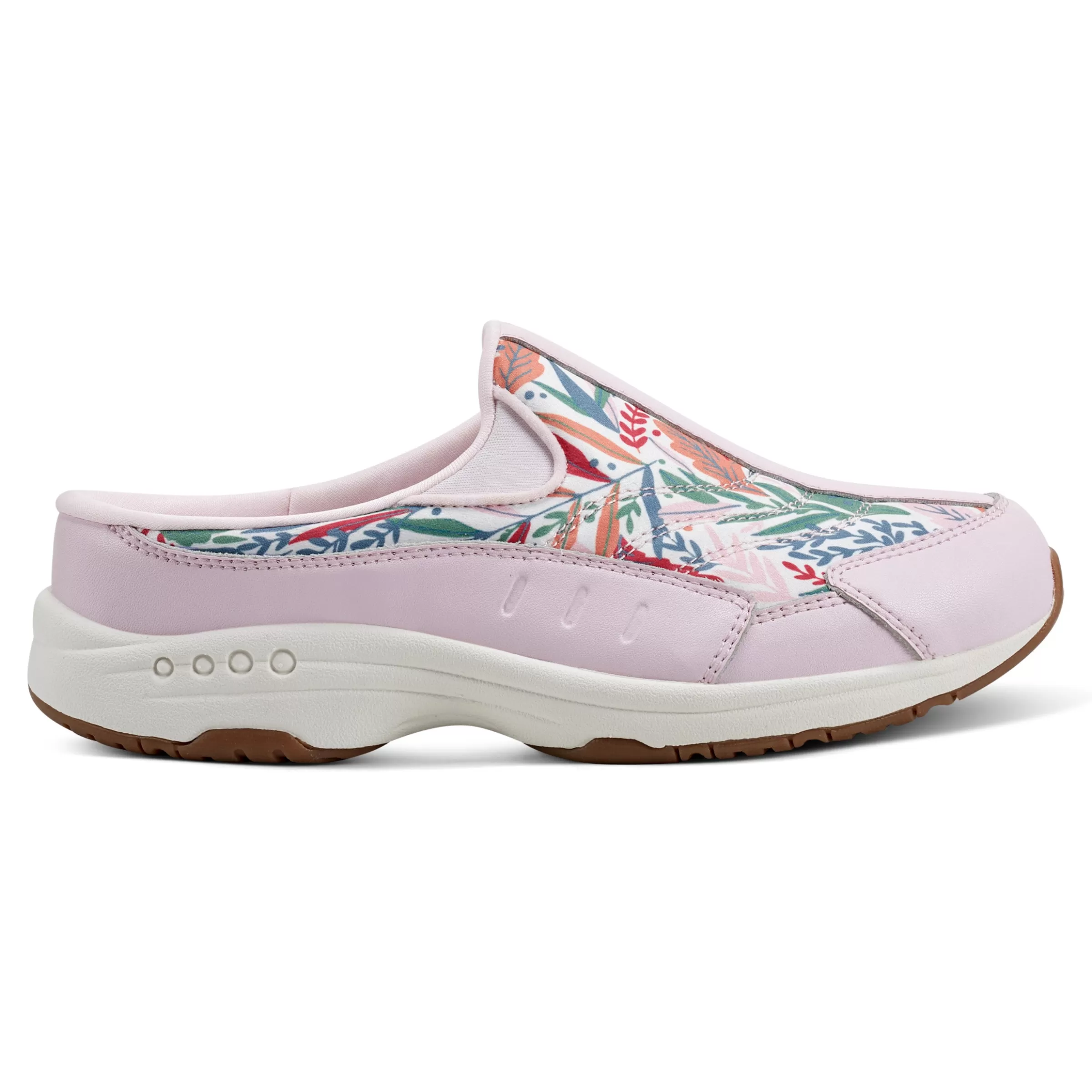 Traveltime Family | Traveltime Clogs-Easy Spirit Traveltime Clogs Pink Tropical Print