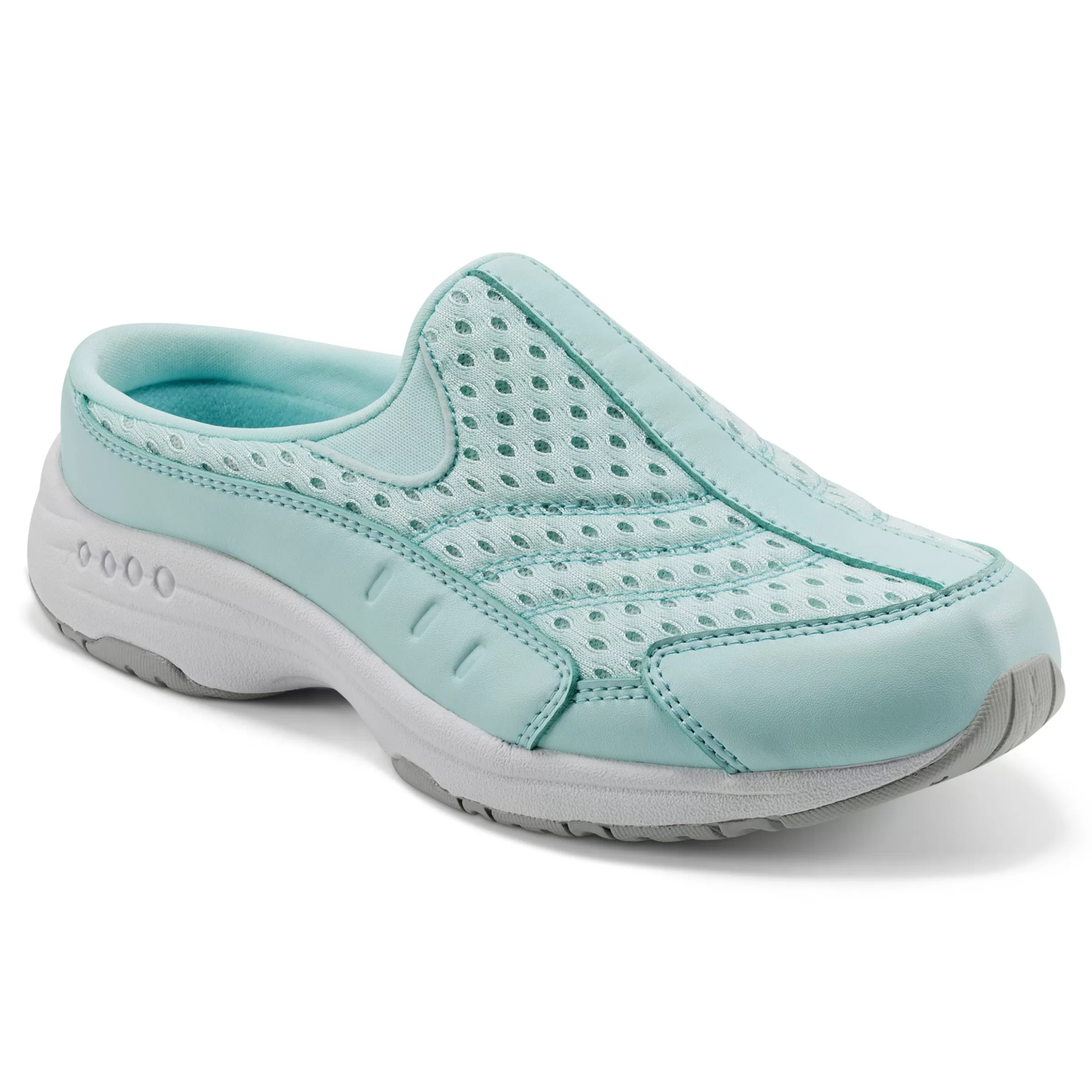 Traveltime Family | Traveltime Clogs-Easy Spirit Traveltime Clogs Blue Mesh