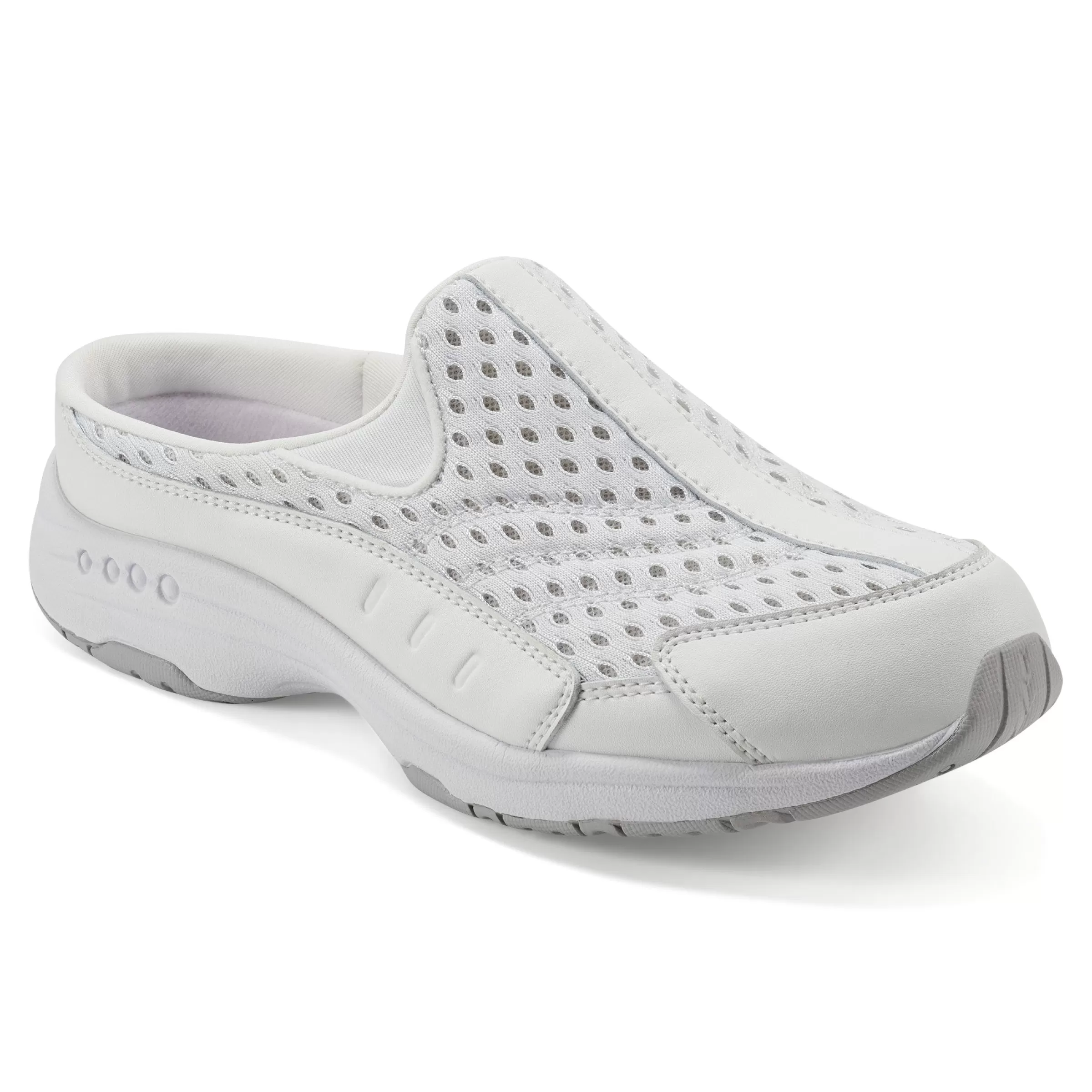 Traveltime Family | Traveltime Clogs-Easy Spirit Traveltime Clogs White Mesh