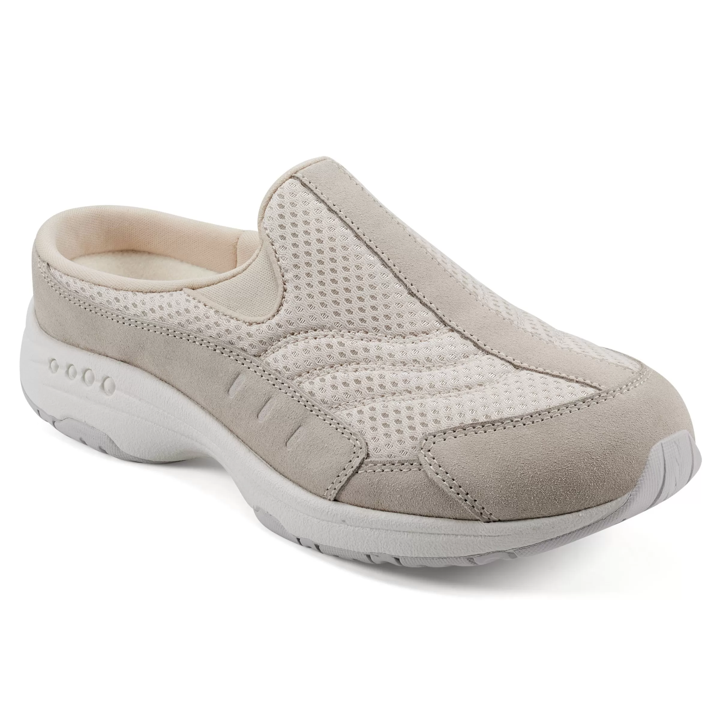 Traveltime Family | Traveltime Clogs-Easy Spirit Traveltime Clogs Light Natural Mesh