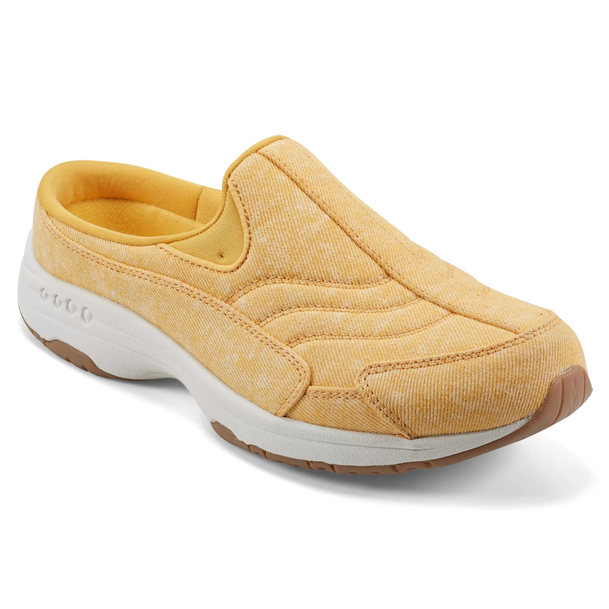 Traveltime Family | Traveltime Clogs-Easy Spirit Traveltime Clogs Yellow Denim