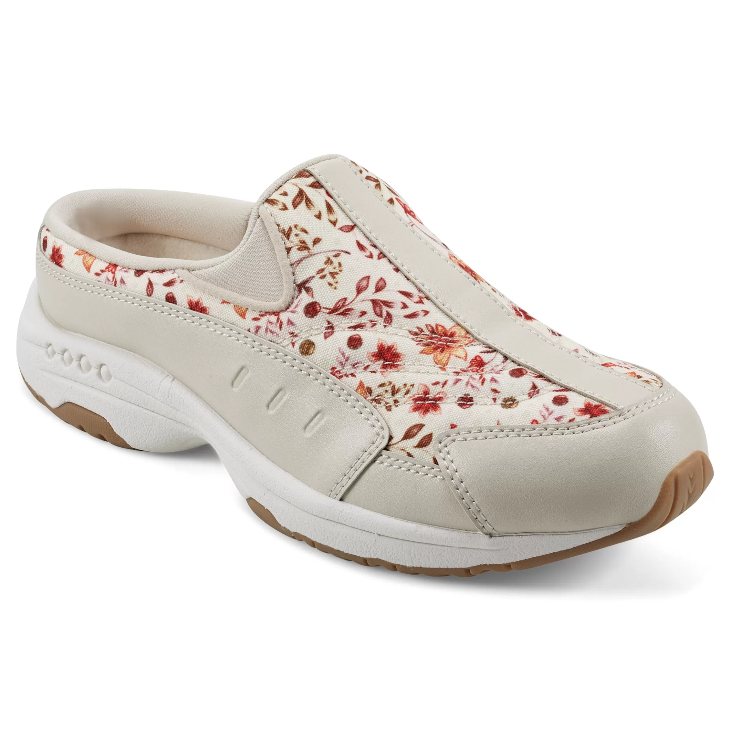 Traveltime Family | Traveltime Clogs-Easy Spirit Traveltime Clogs Natural Prairie Floral