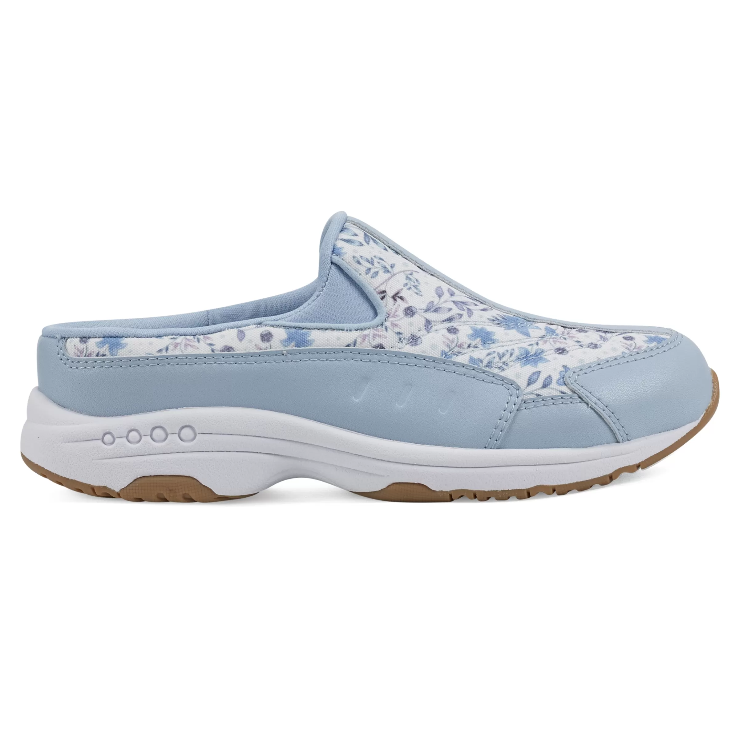 Traveltime Family | Traveltime Clogs-Easy Spirit Traveltime Clogs Light Blue Prairie Floral