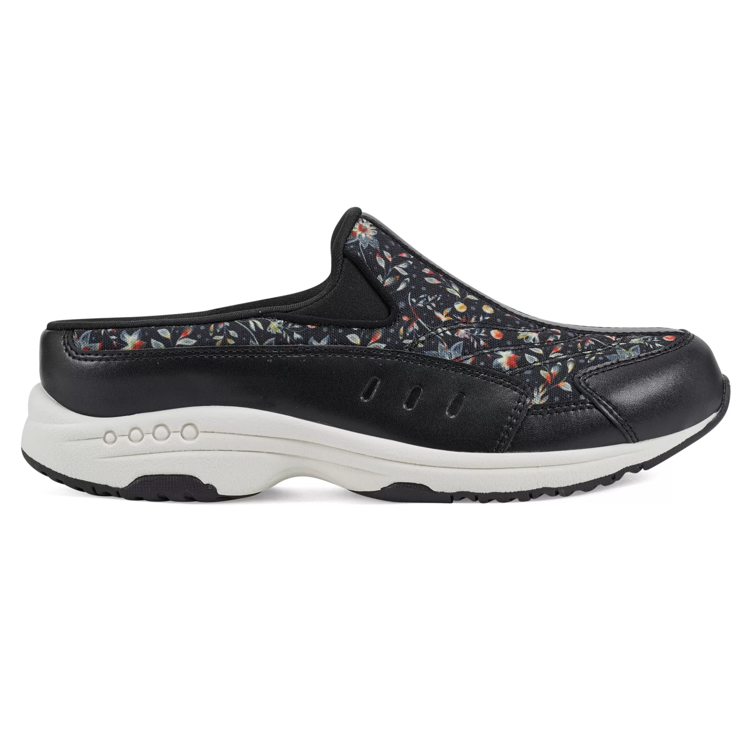 Traveltime Family | Traveltime Clogs-Easy Spirit Traveltime Clogs Black Prairie Floral