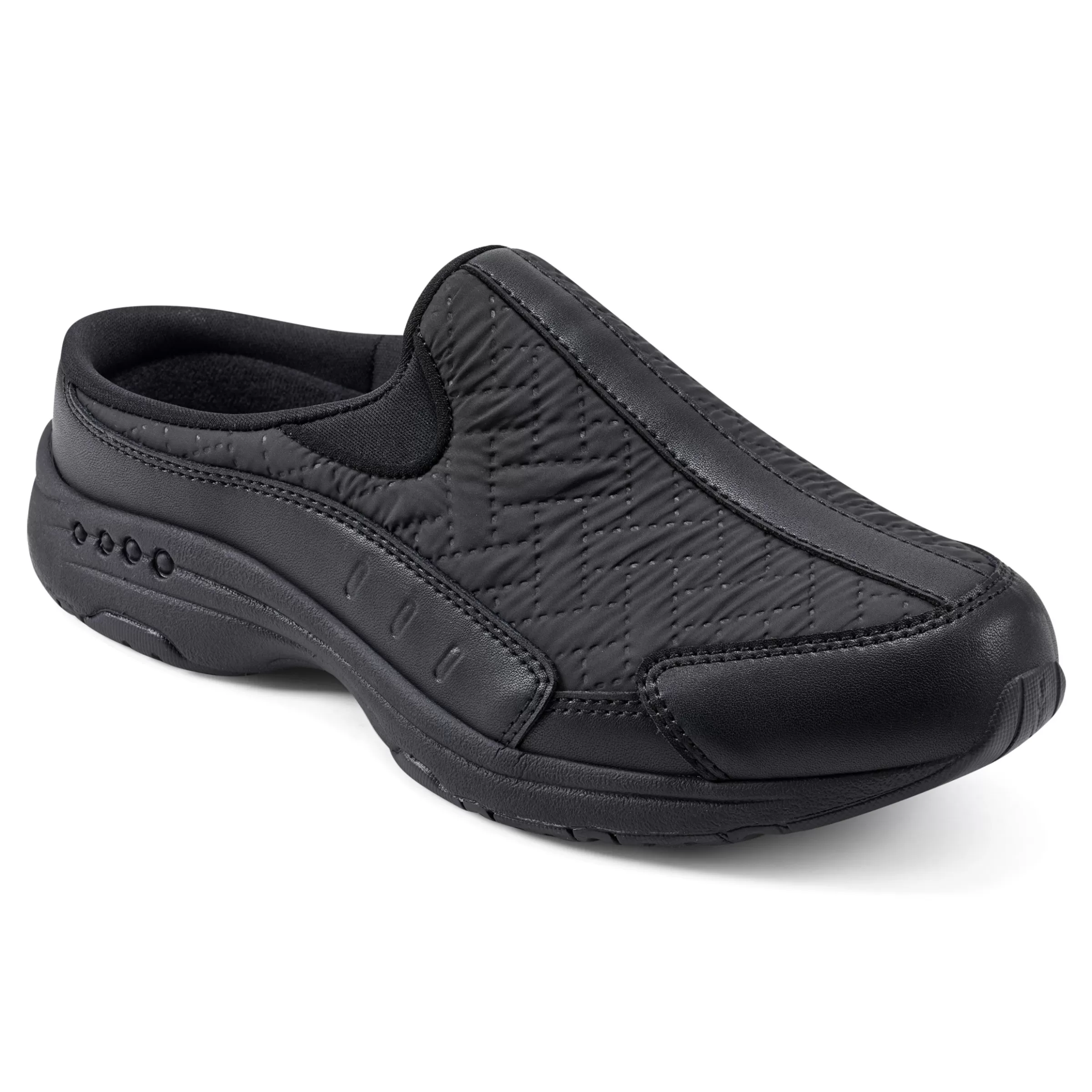 Traveltime Family | Traveltime Clogs-Easy Spirit Traveltime Clogs Black Nylon