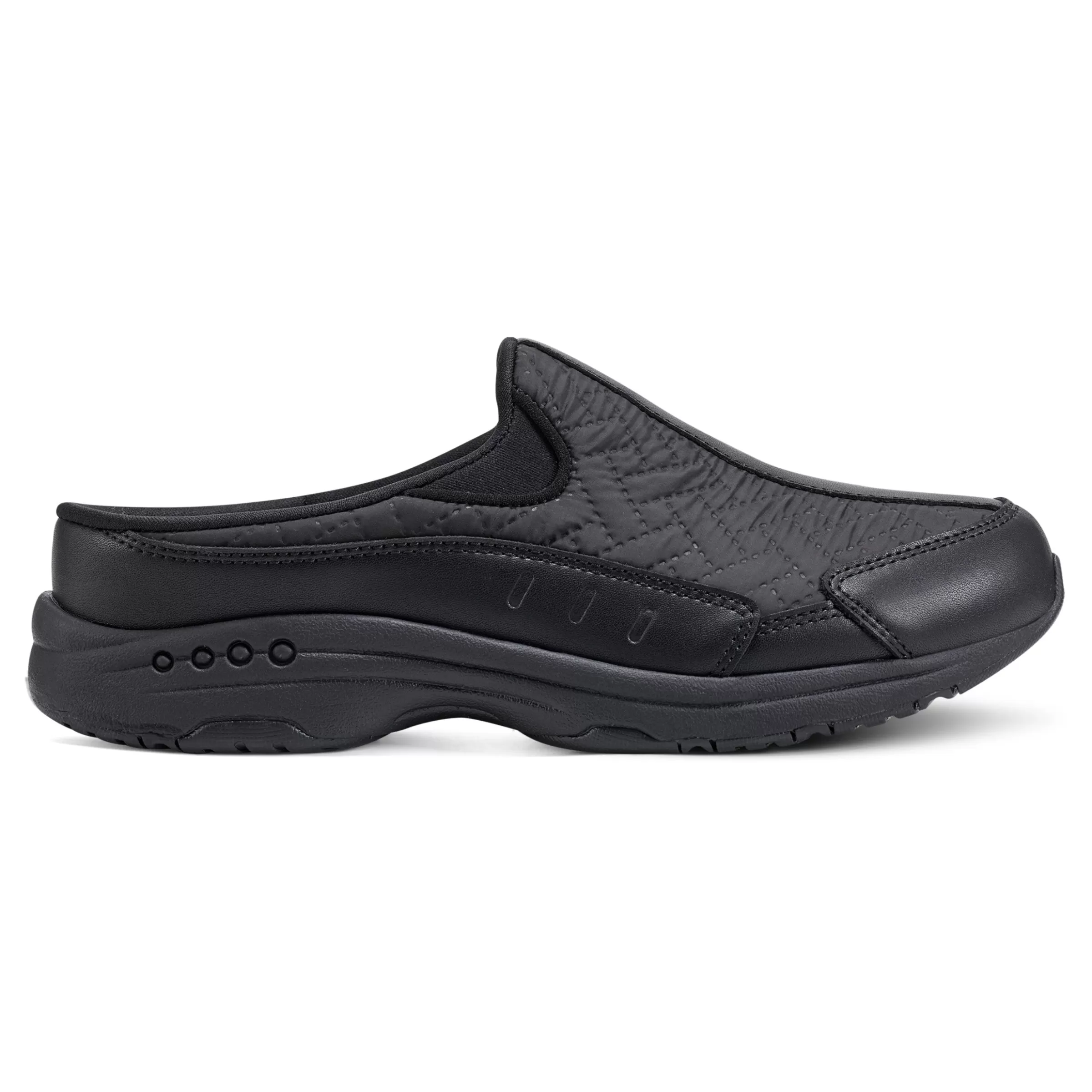 Traveltime Family | Traveltime Clogs-Easy Spirit Traveltime Clogs Black Nylon