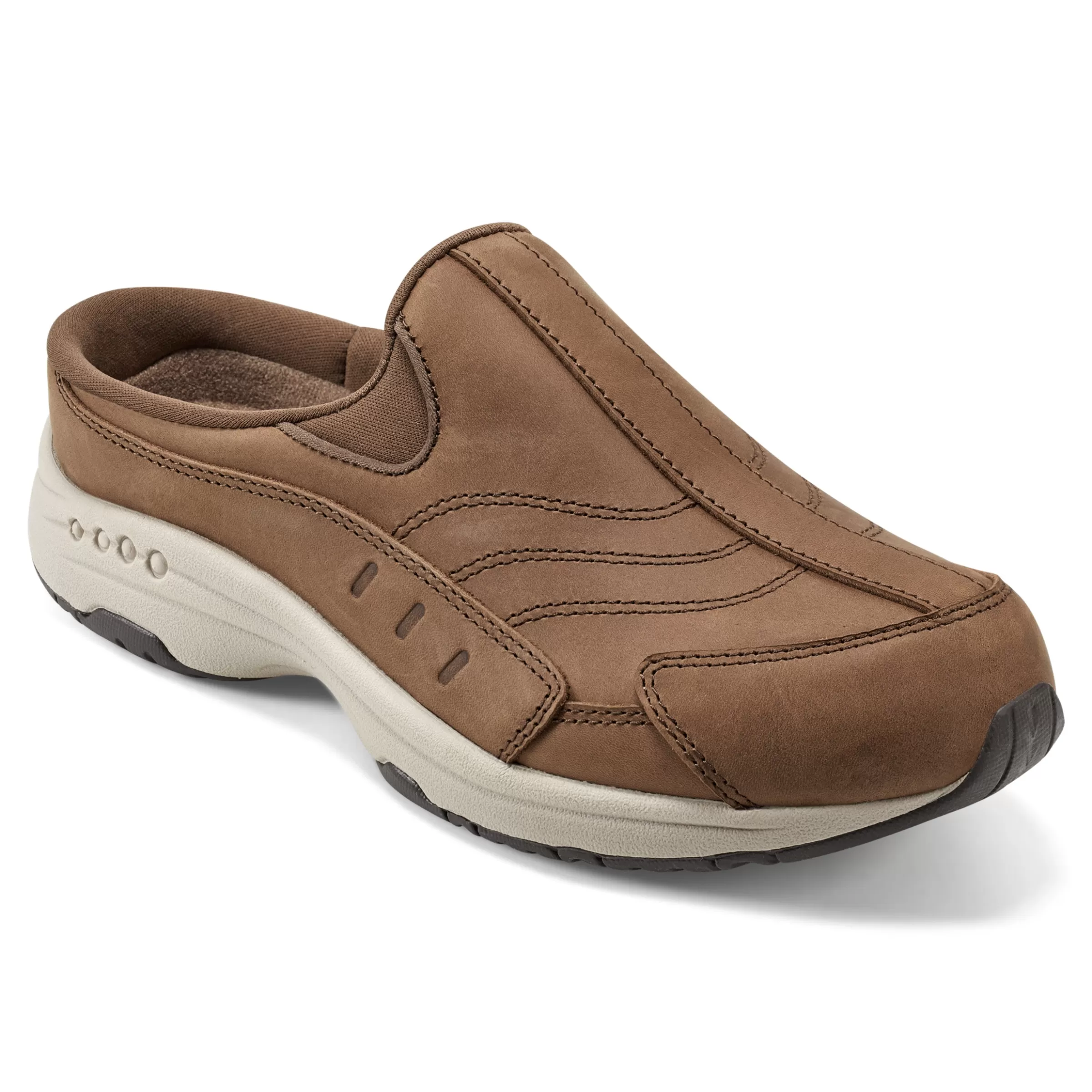 Traveltime Family | Traveltime Clogs-Easy Spirit Traveltime Clogs Medium Natural Leather