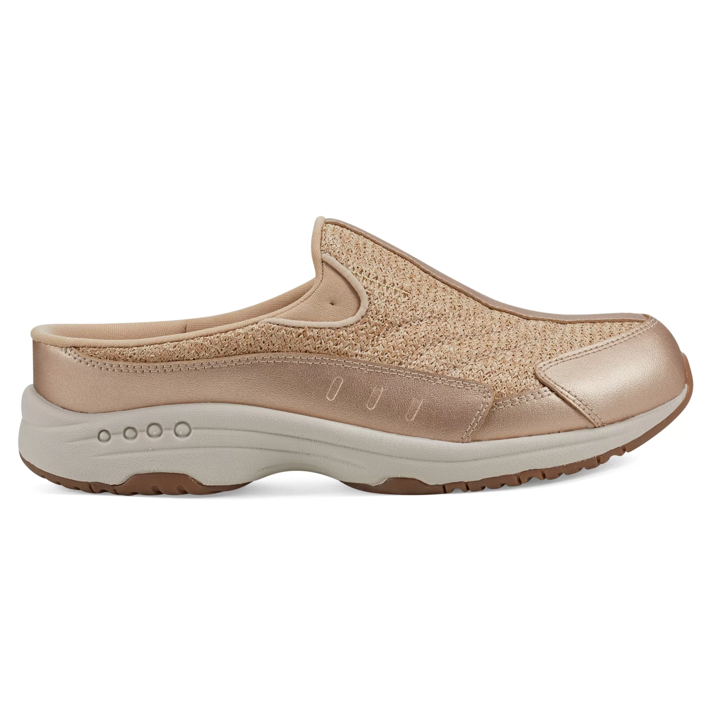 Traveltime Family | Traveltime Clogs-Easy Spirit Traveltime Clogs Gold Raffia