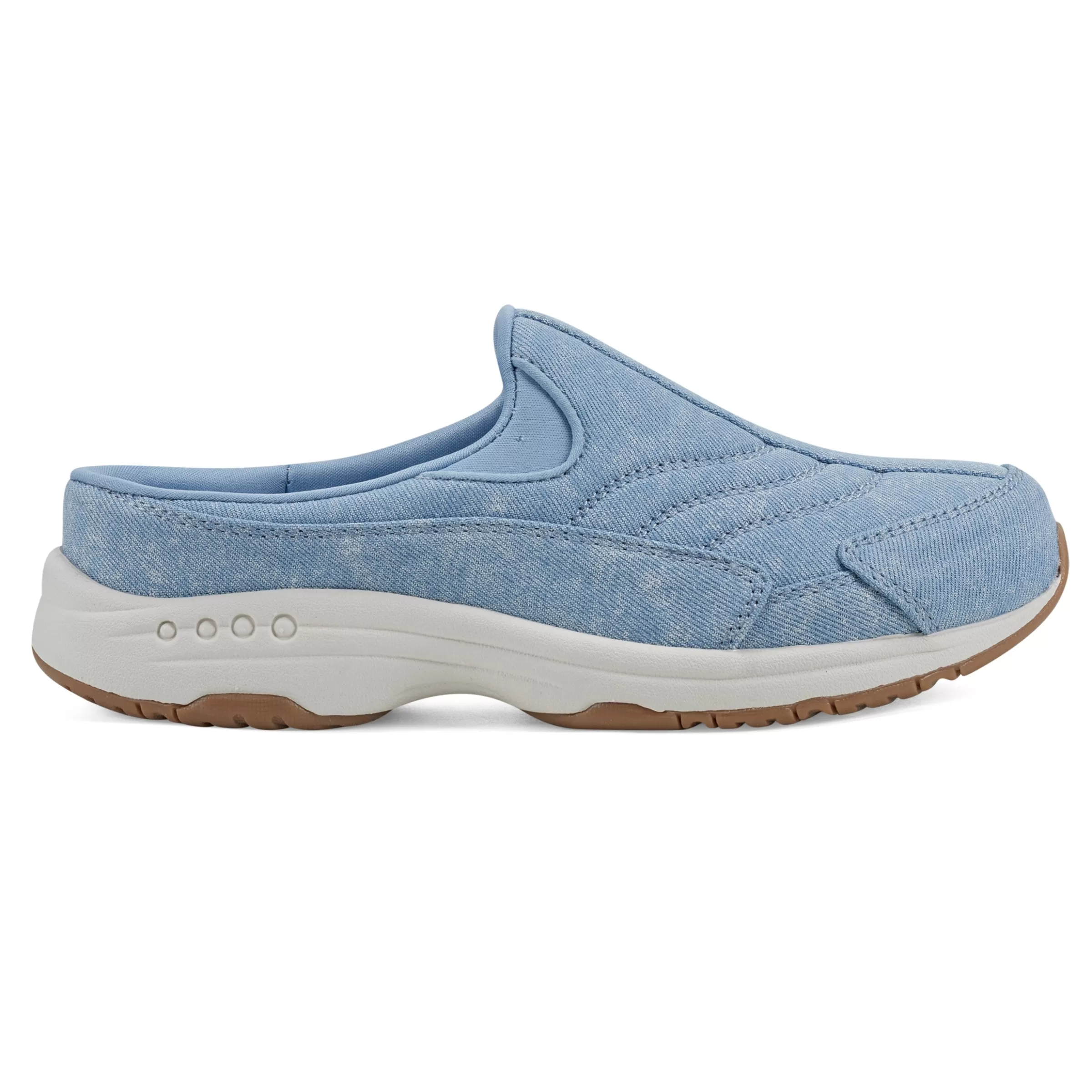 Traveltime Family | Traveltime Clogs-Easy Spirit Traveltime Clogs Light Blue Denim