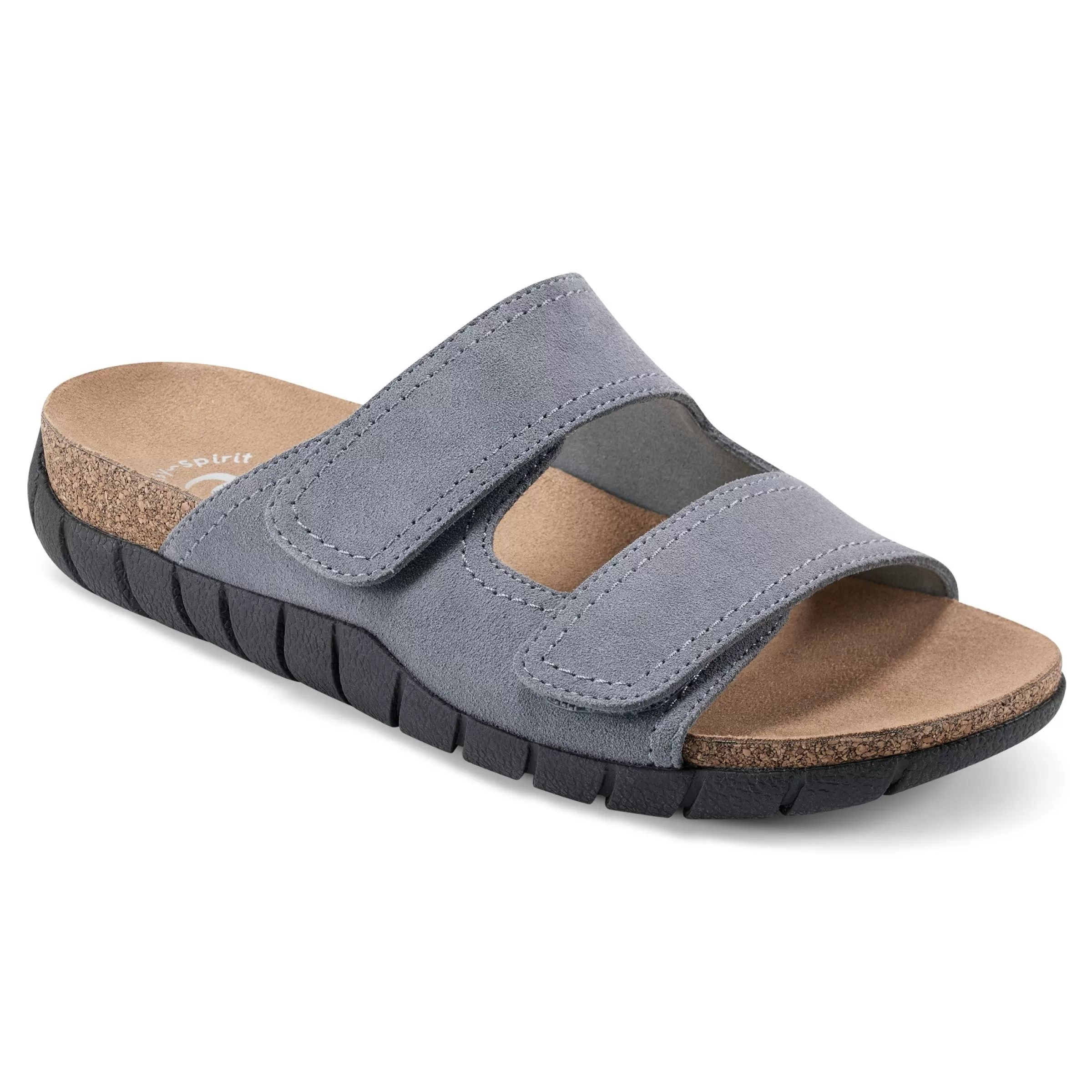 Casual | Flats-Easy Spirit Trooper Casual Sandals Blue Suede