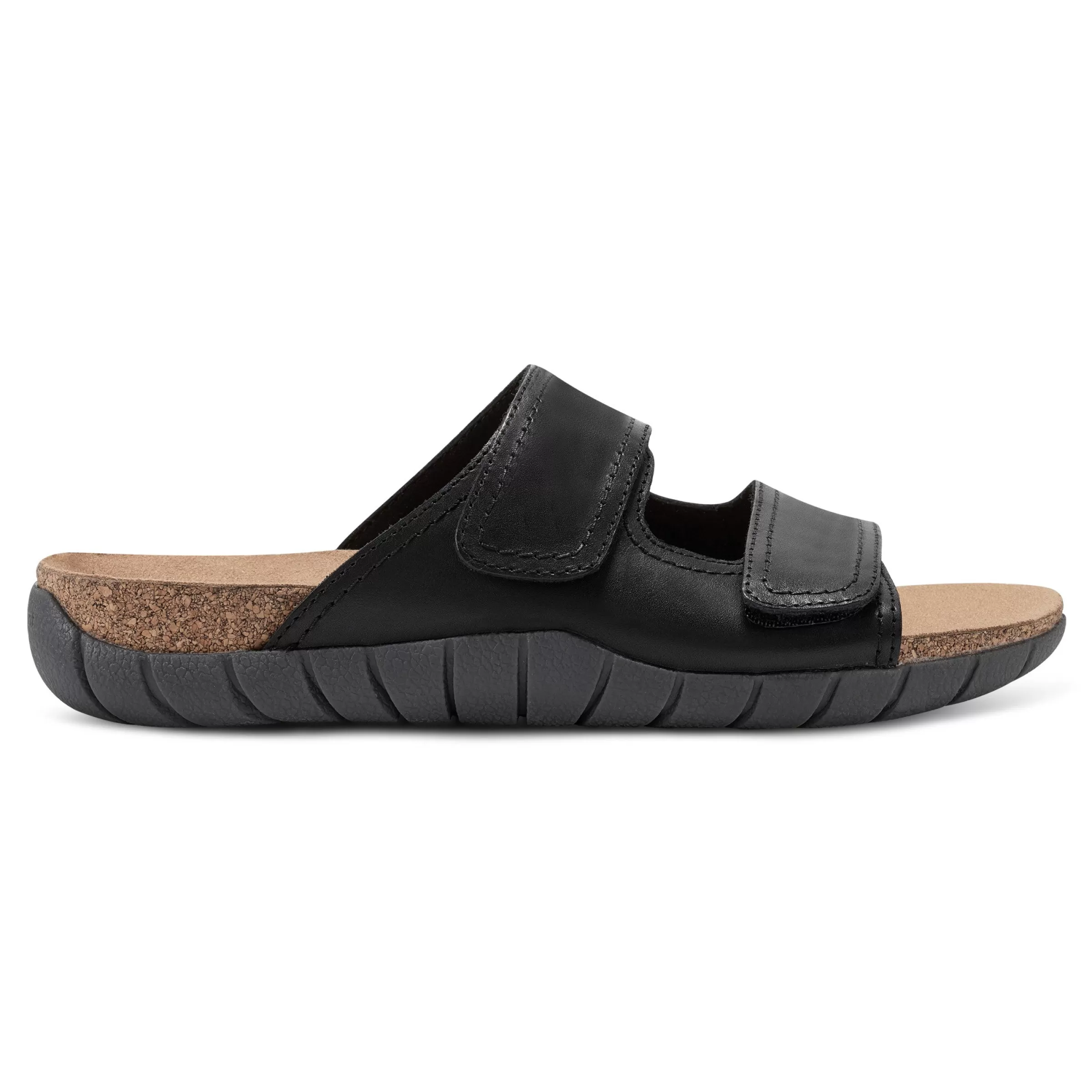 Casual | Flats-Easy Spirit Trooper Casual Sandals Black