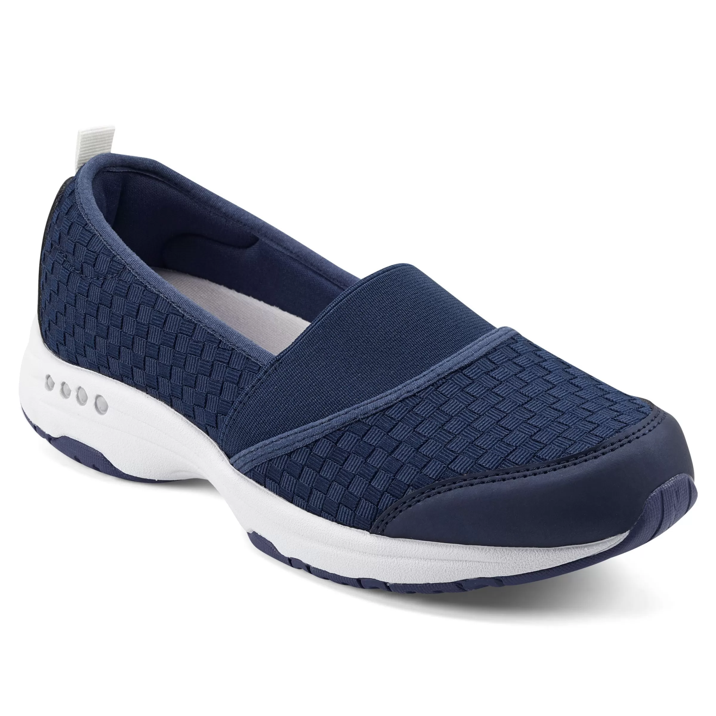 Traveltime Family | Slip Ons-Easy Spirit Twist Slip On Sneakers Navy Woven