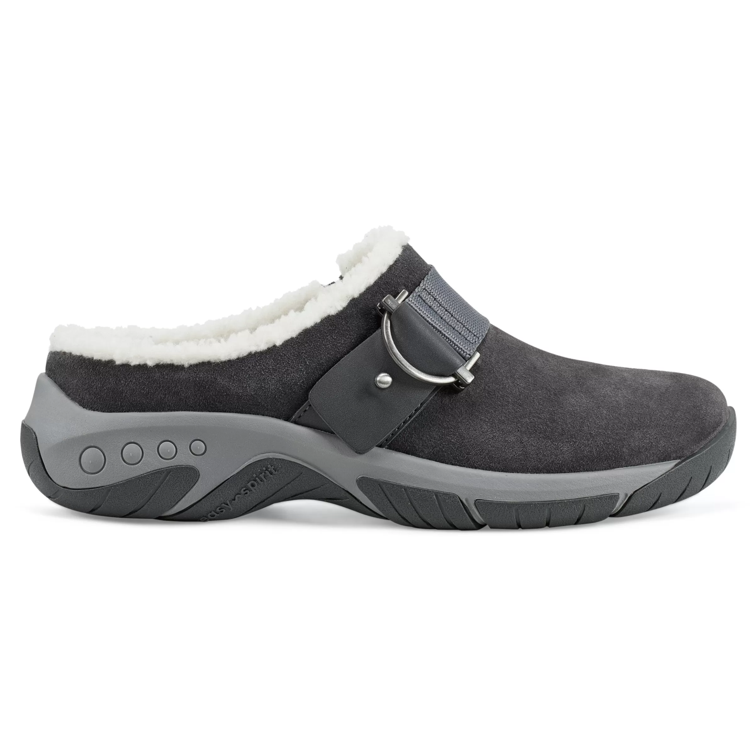 Mules | Mules-Easy Spirit Wend Slip-on Casual Clogs Medium Grey Suede