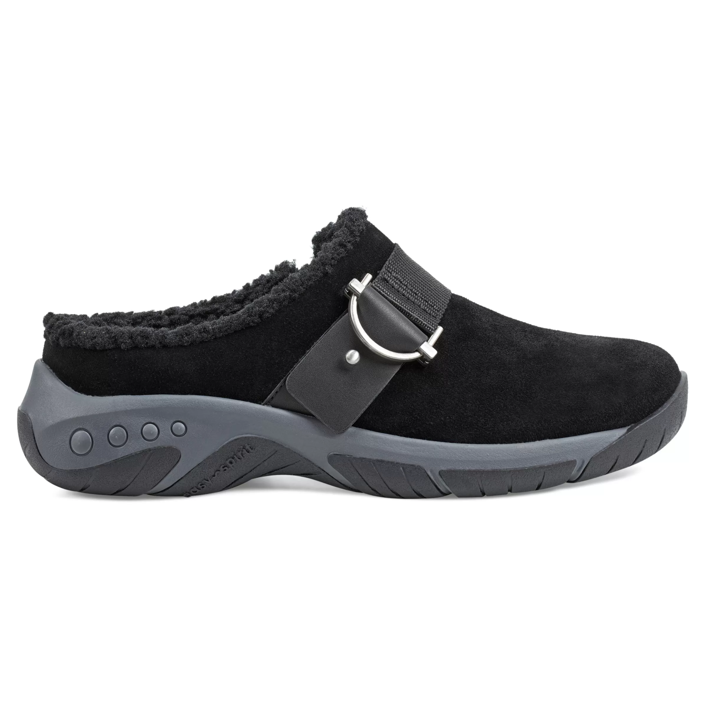 Mules | Mules-Easy Spirit Wend Slip-on Casual Clogs Black Suede