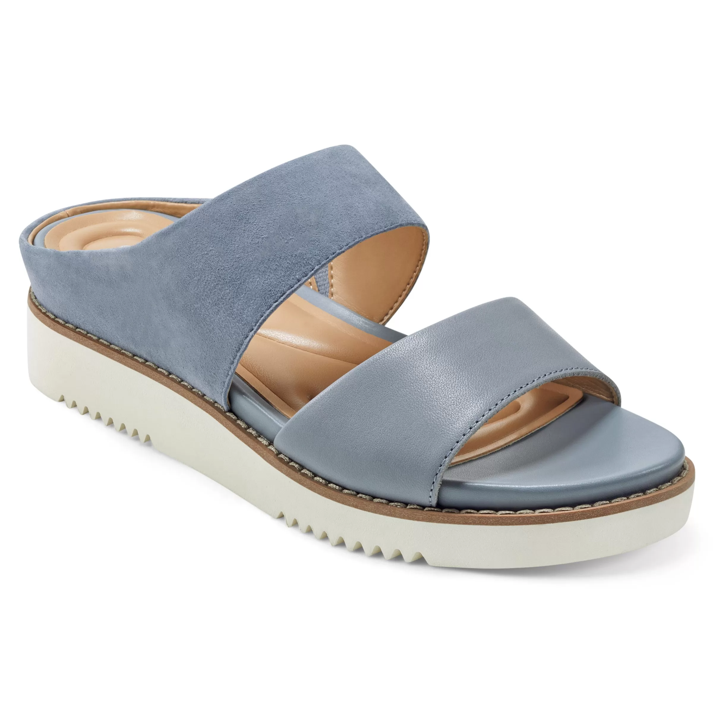 Casual | Sandals-Easy Spirit Wilma Slip On Sandals Medium Blue